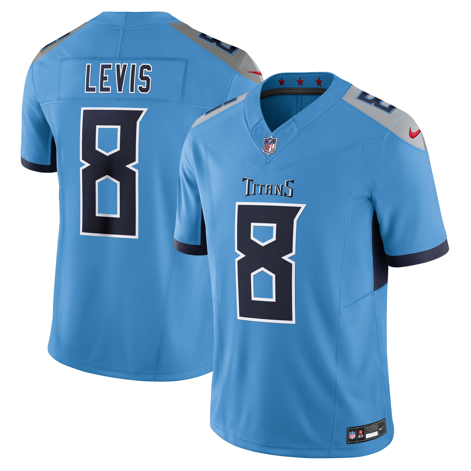 Will Levis Tennessee Titans Alternate Vapor F.U.S.E. Limited Jersey - Light Blue