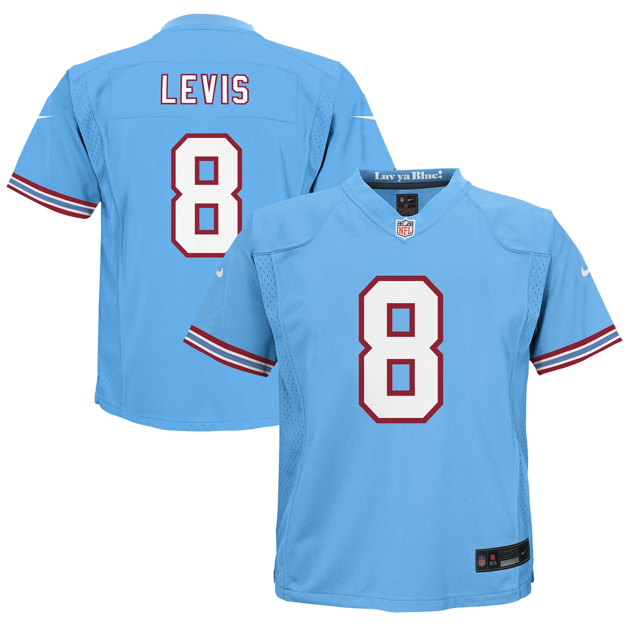 Will Levis Tennessee Titans Toddler Alternate Oilers Throwback Game Jersey