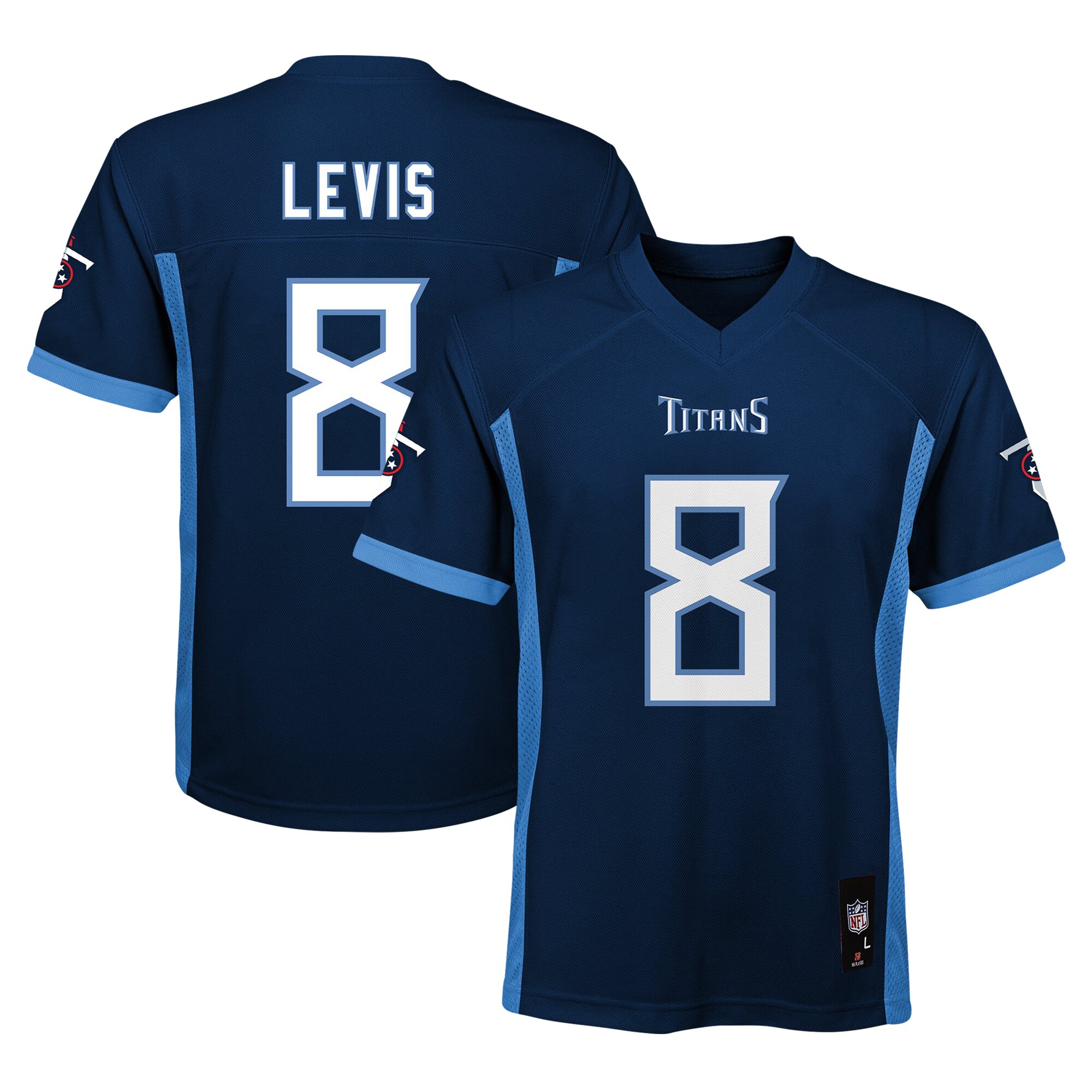 Will Levis Tennessee Titans Youth Player Jersey - Navy