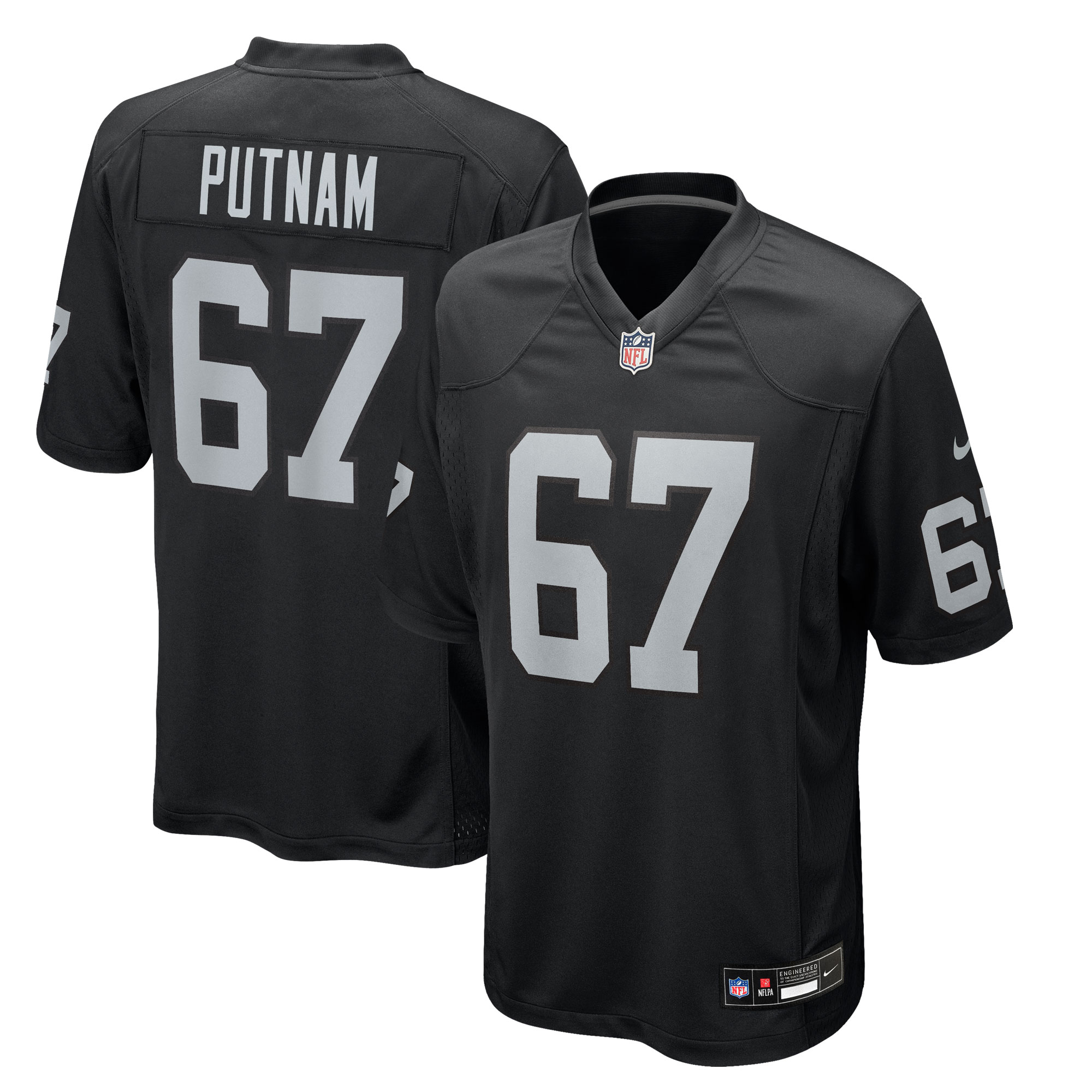 Will Putnam Las Vegas Raiders Team Game Jersey - Black