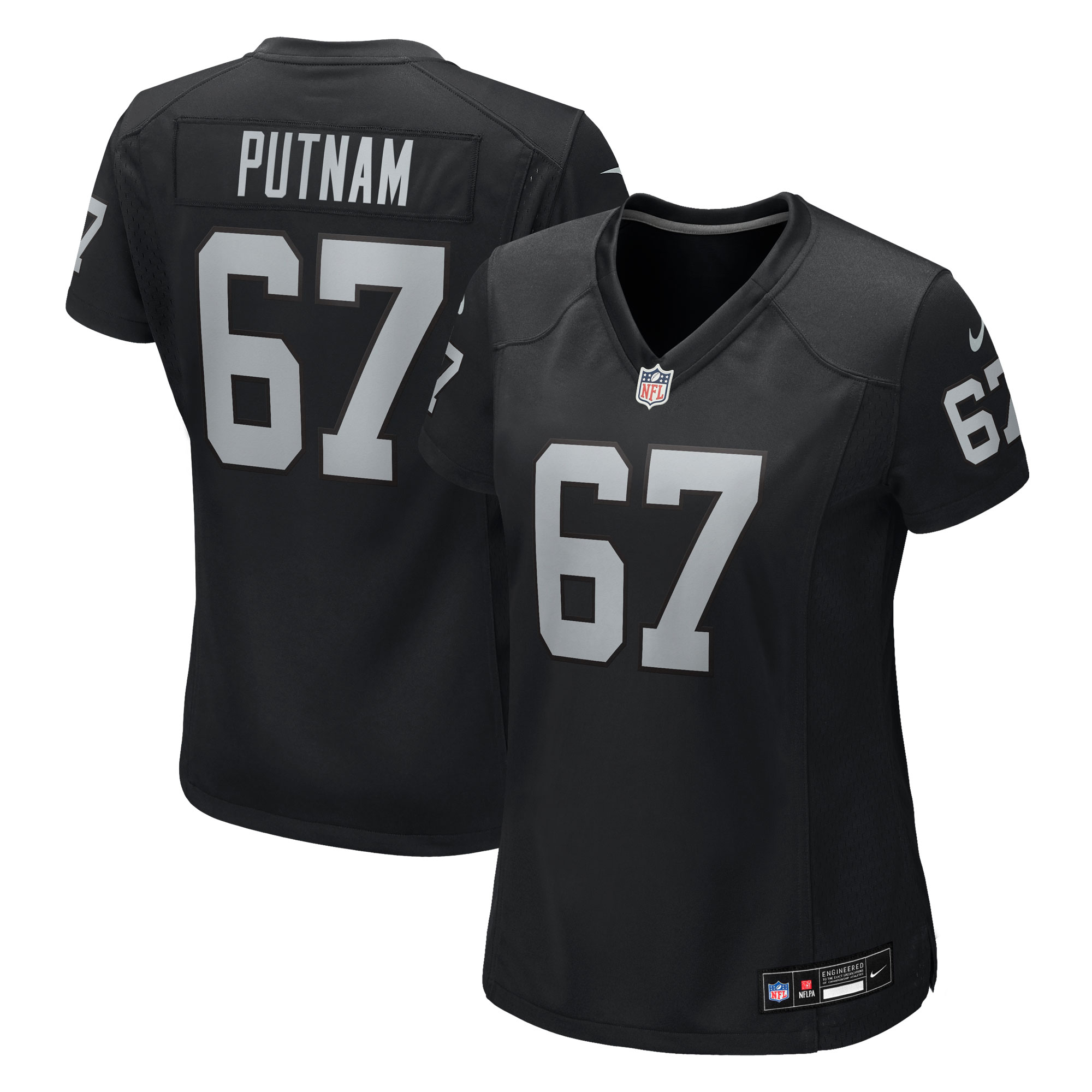 Will Putnam Las Vegas Raiders Women's Team Game Jersey - Black