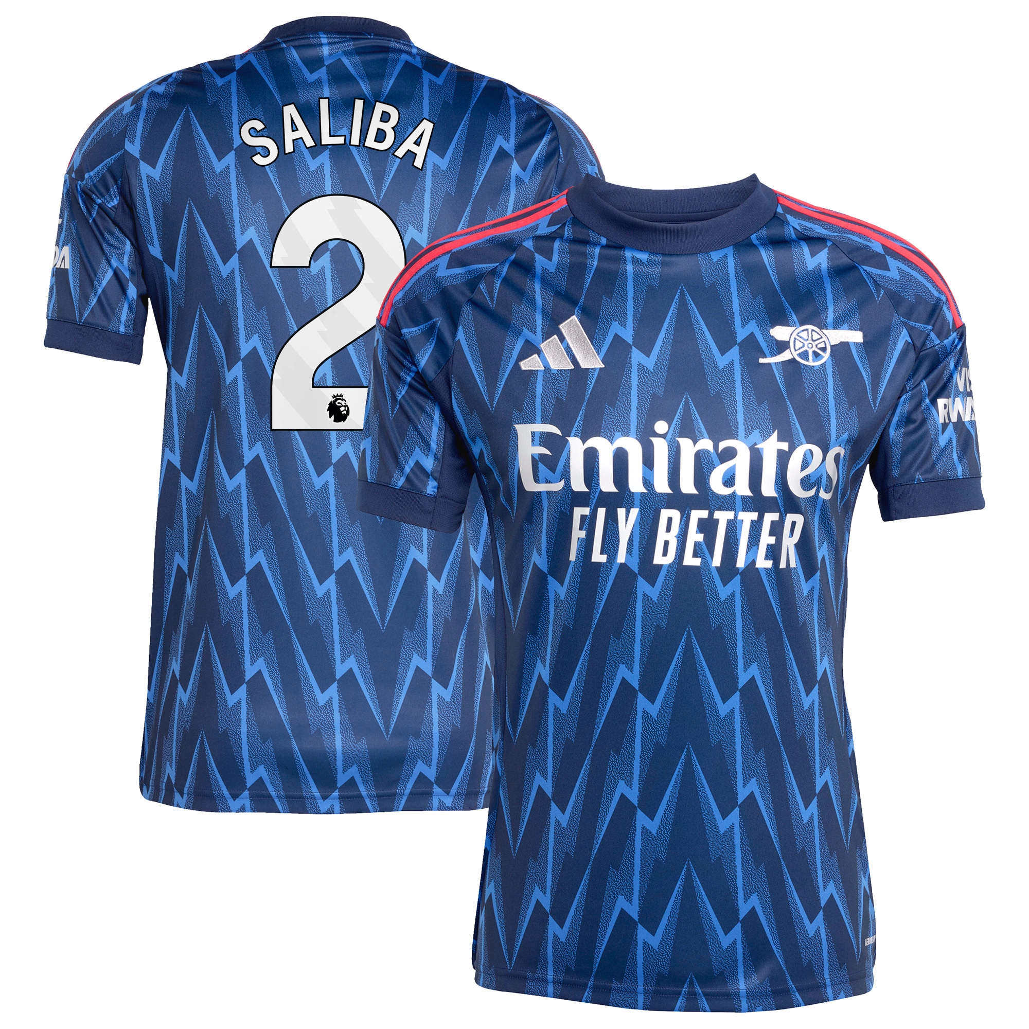 William Saliba Arsenal 2025/26 Away Player Jersey