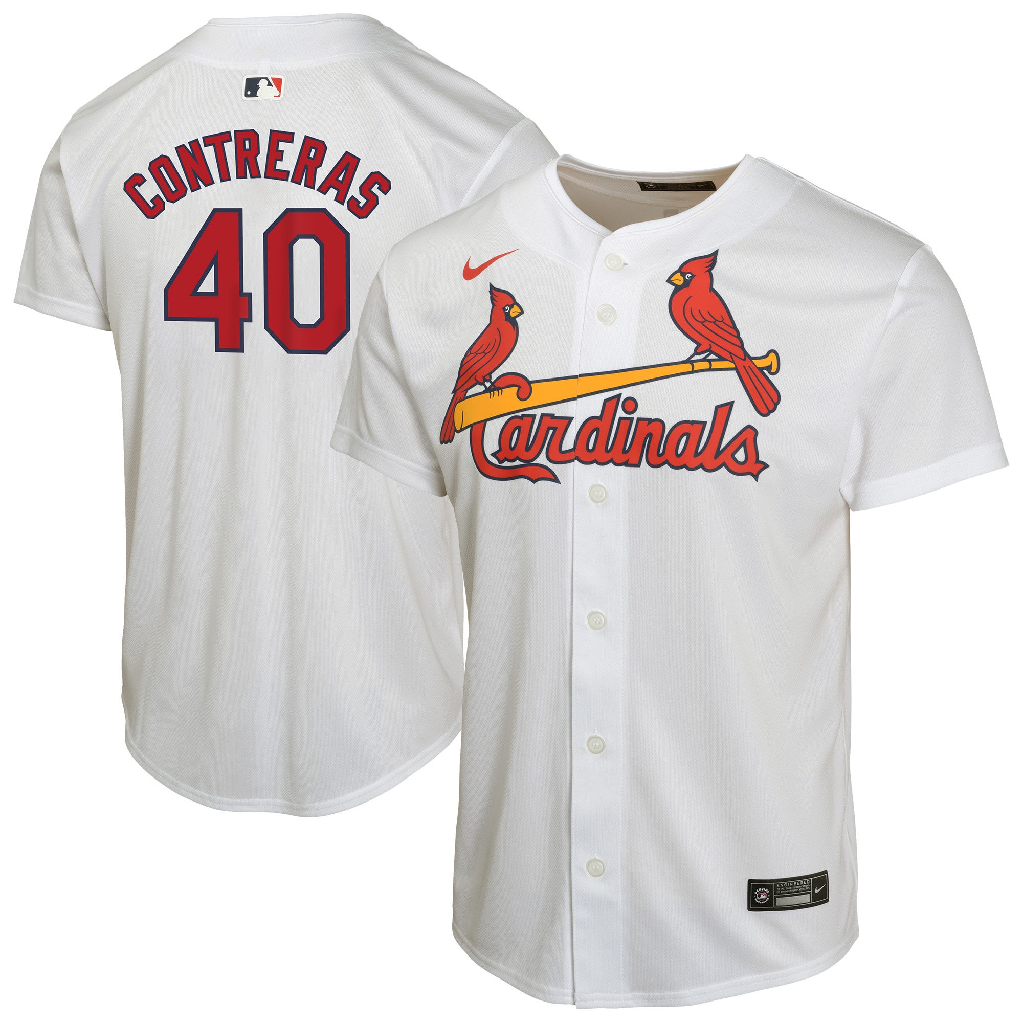 Willson Contreras St. Louis Cardinals Youth Home Game Player Jersey - White