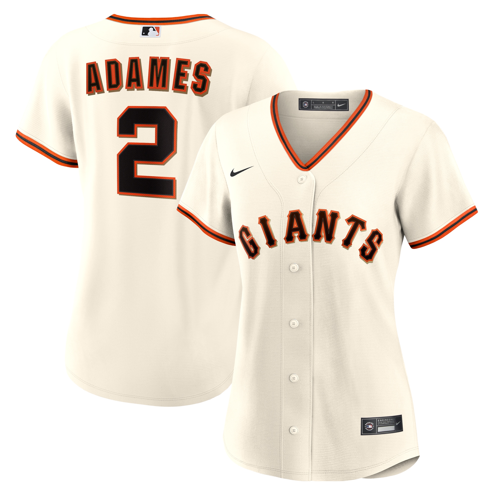 Willy Adames San Francisco Giants Women's Home Jersey - Cream