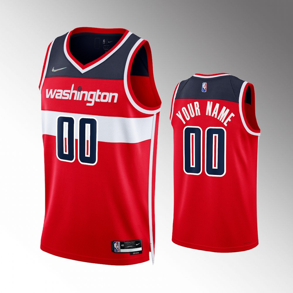Wizards Custom Red Jersey nike - Nike Wizards Custom Red Jersey