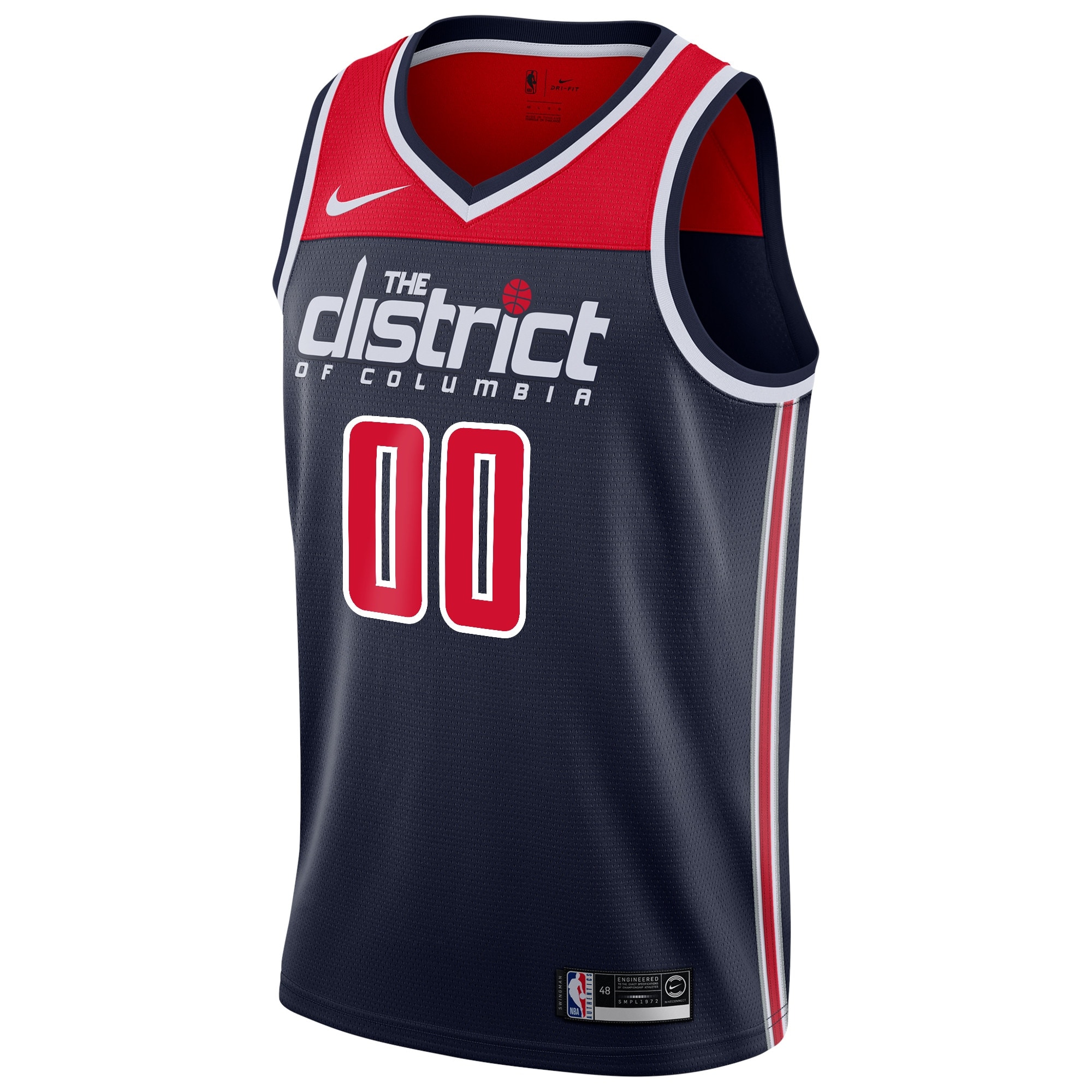 Alternative view of Wizards District Navy Jersey - Nike Wizards “The District” Navy Jersey