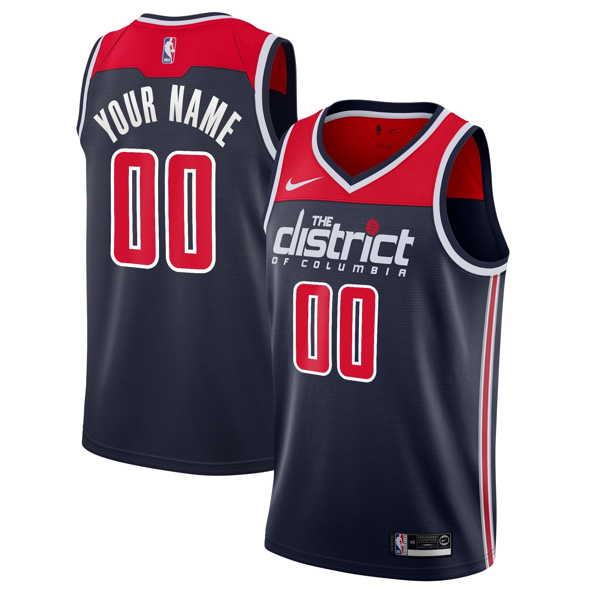 Wizards District Navy Jersey - Nike Wizards “The District” Navy Jersey