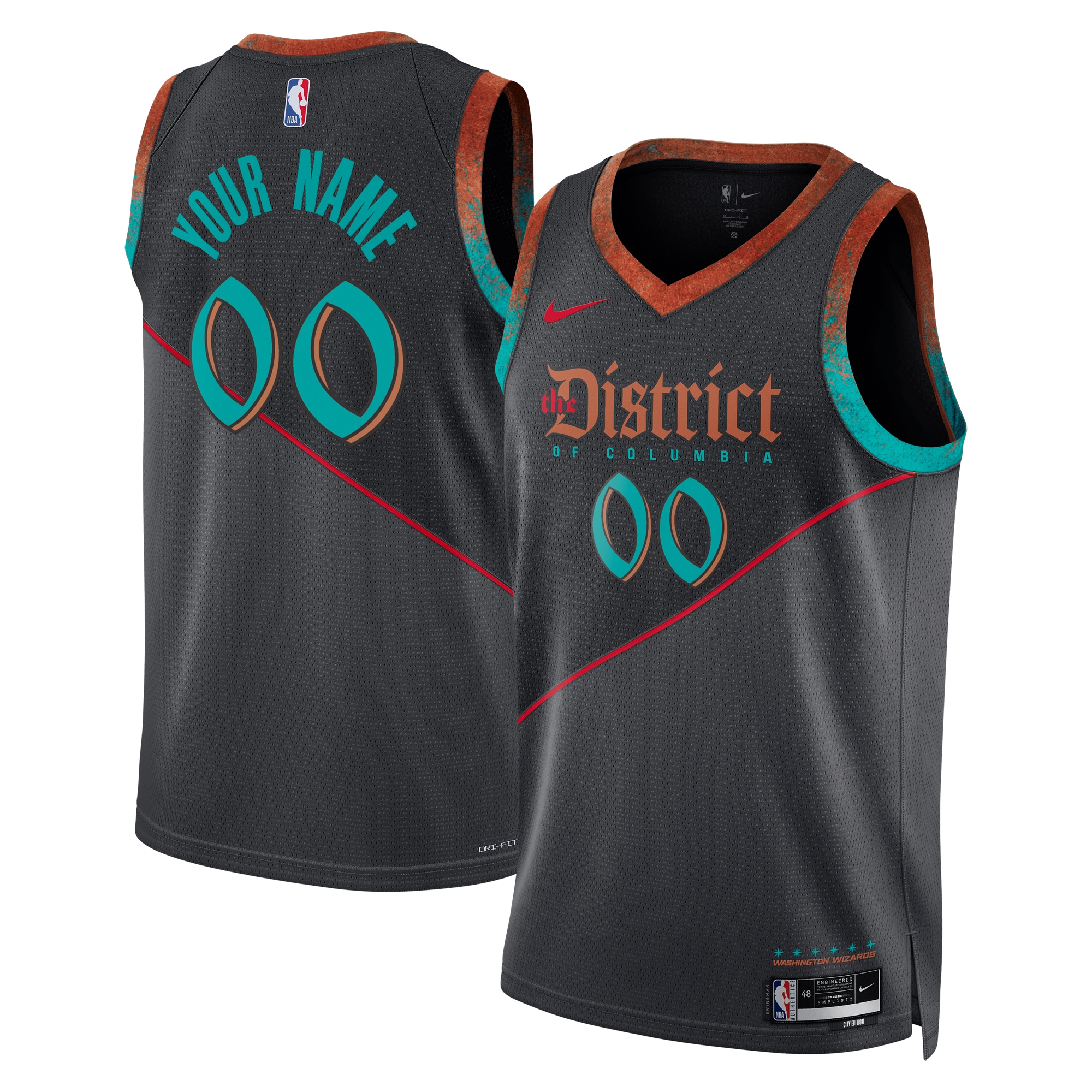 Wizards Gray City Jersey - Nike Wizards Gray Jersey - City Edition