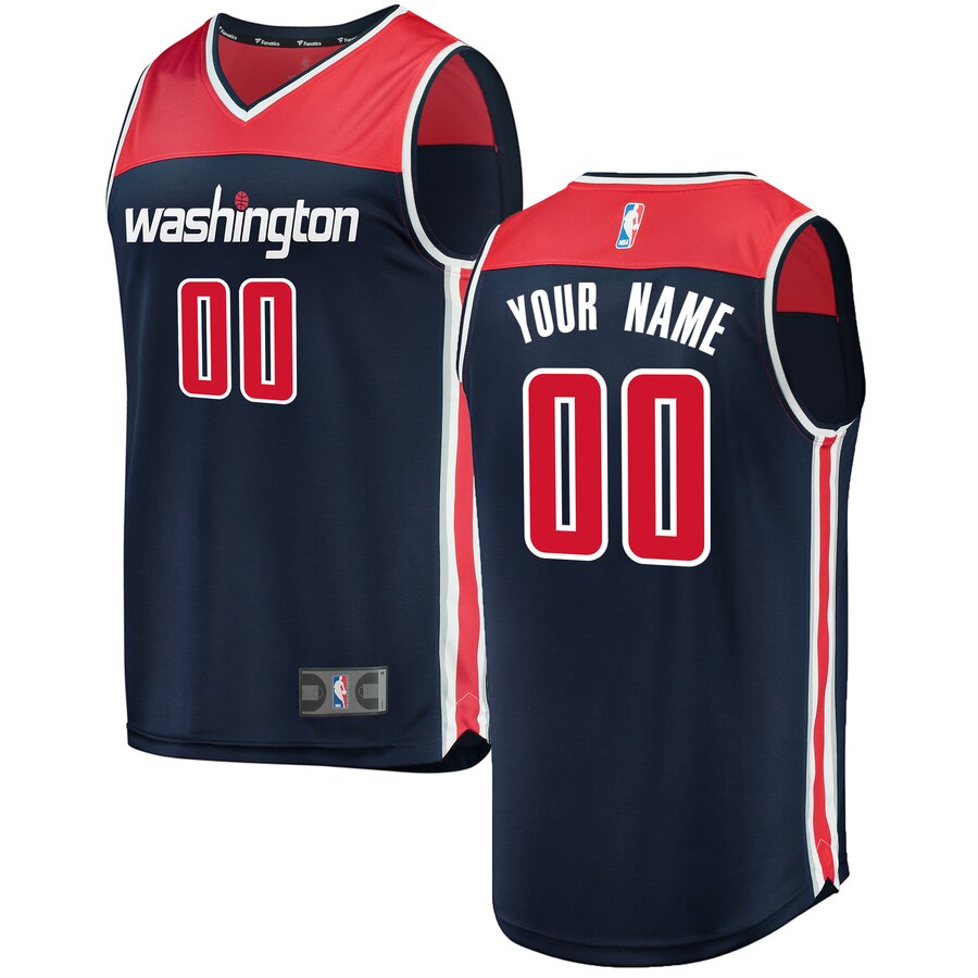 Wizards Navy Custom Jersey fanatics - Fanatics Wizards Navy Custom