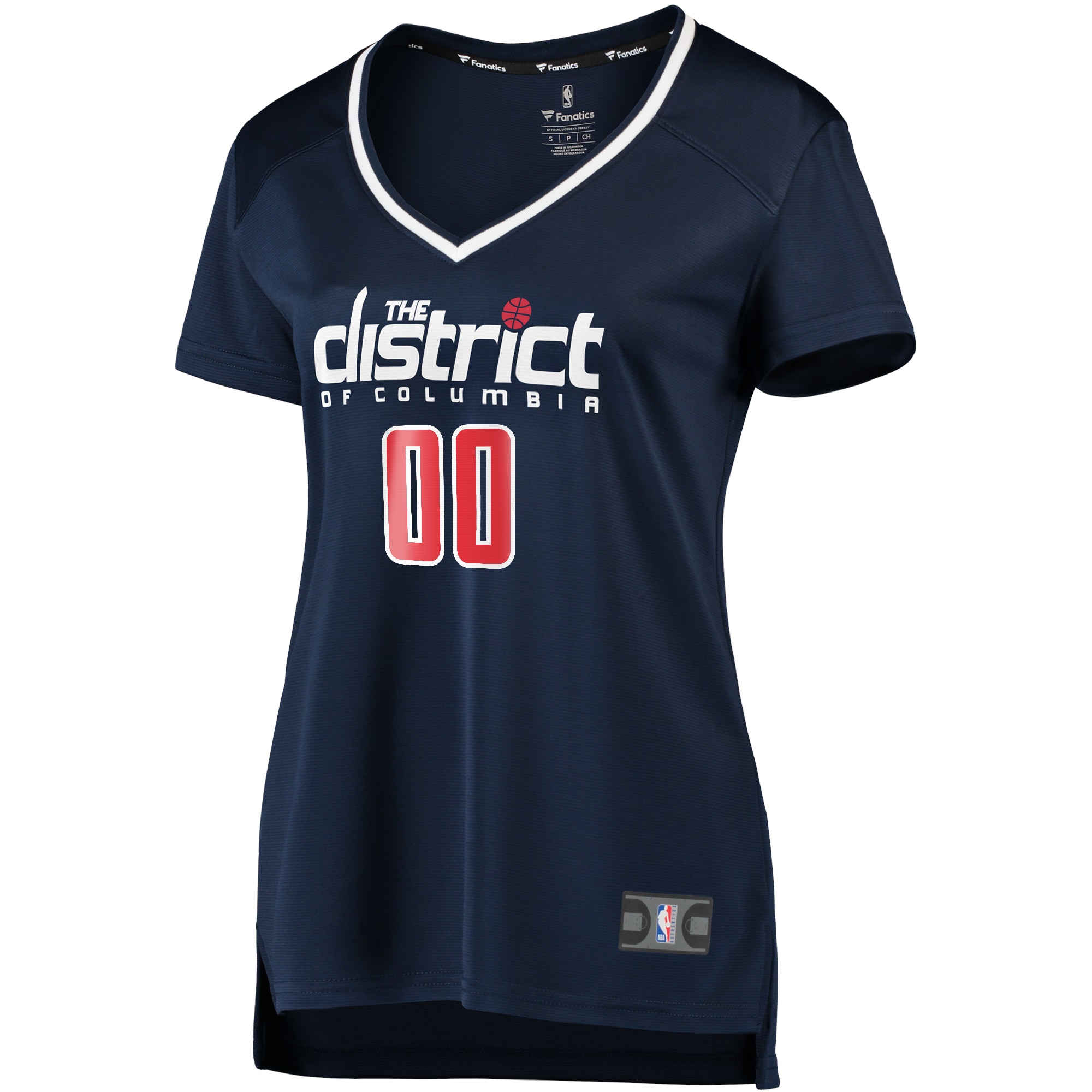 Alternative view of Wizards Navy Custom Jersey - Fanatics - Women’s V-Neck