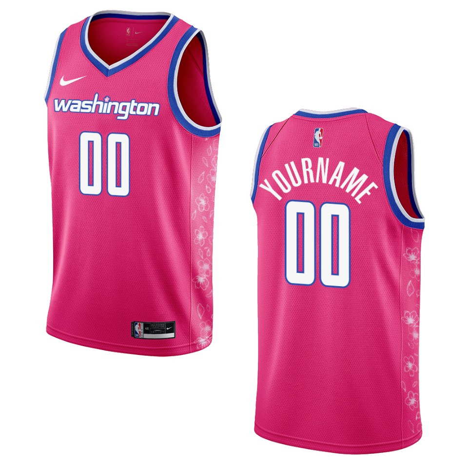 Wizards Pink Cherry Jersey - Nike Wizards Pink Cherry Blossom Jersey