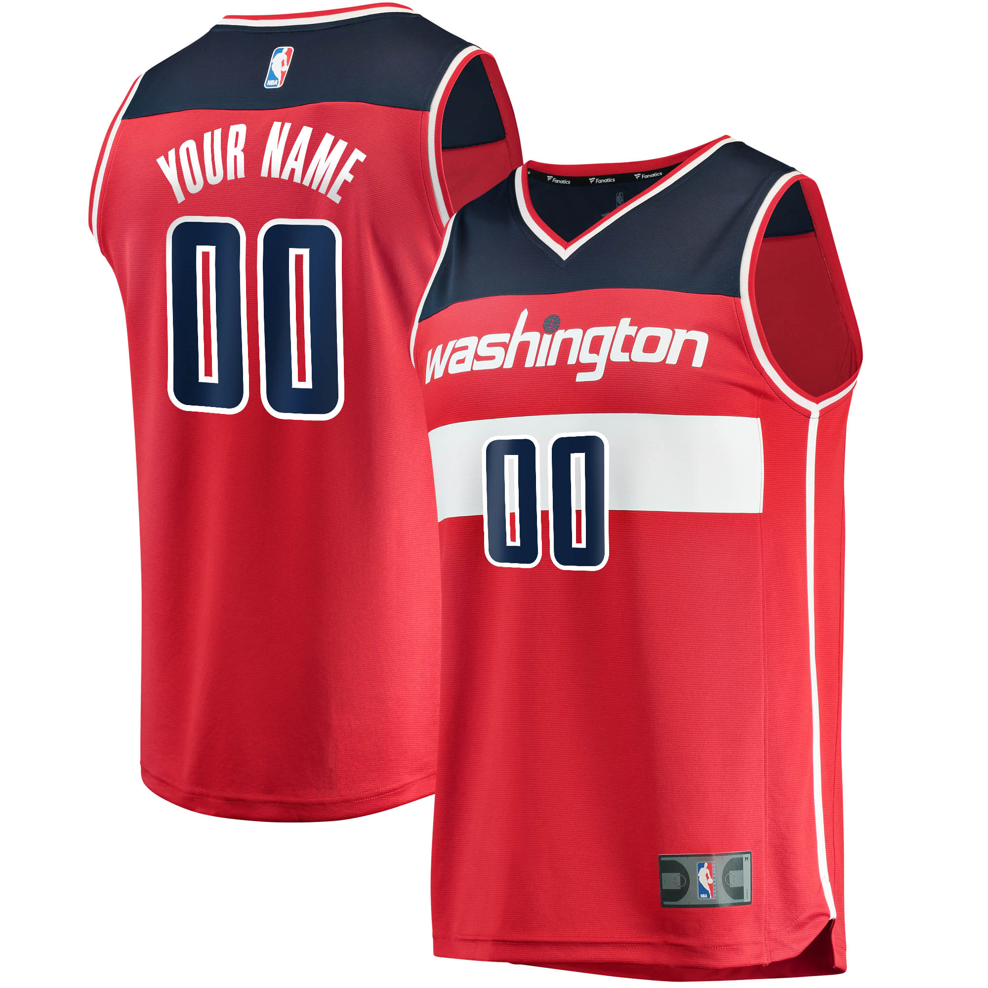 Alternative view of Wizards Red Custom Jersey fanatics - Fanatics Wizards Red Custom