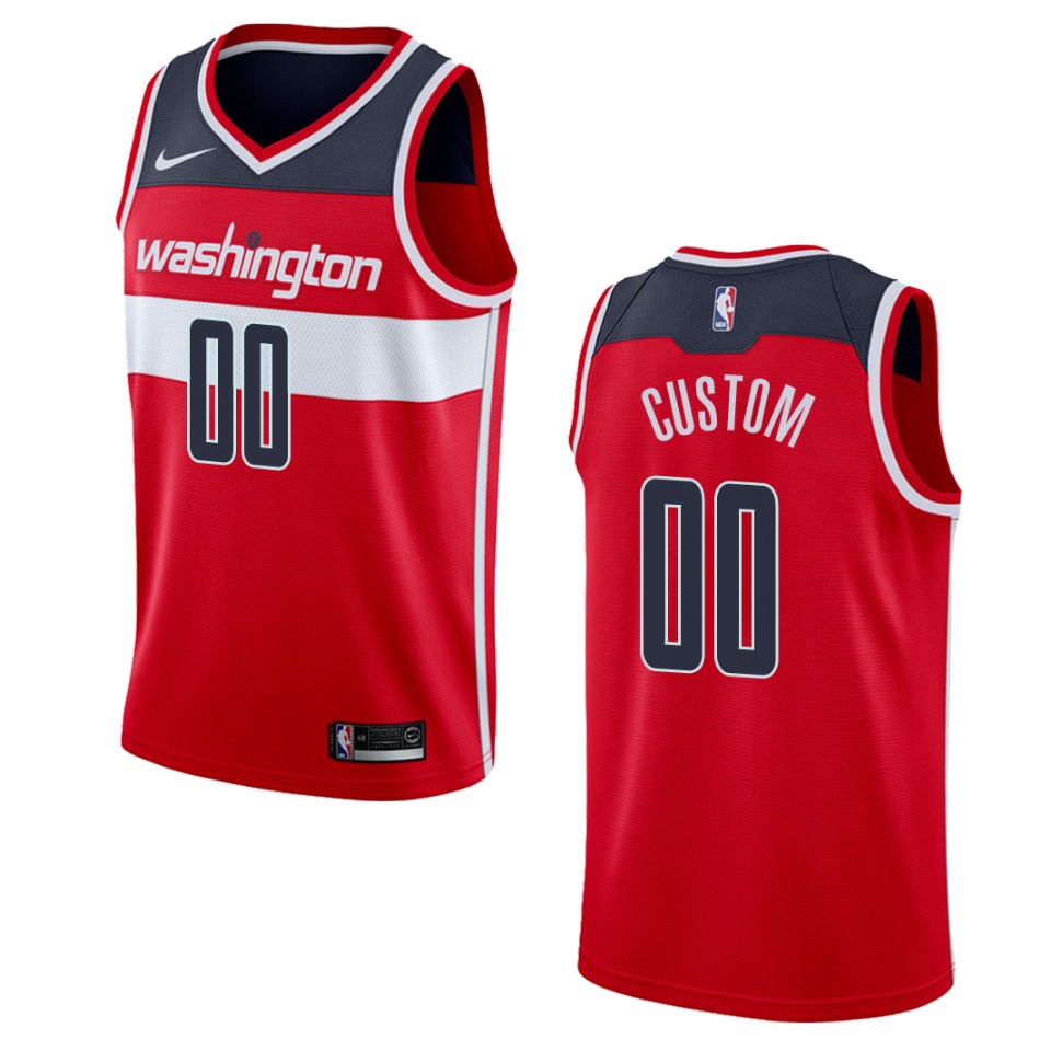 Wizards Red Custom Jersey nike icon - Nike Wizards Red Custom Jersey