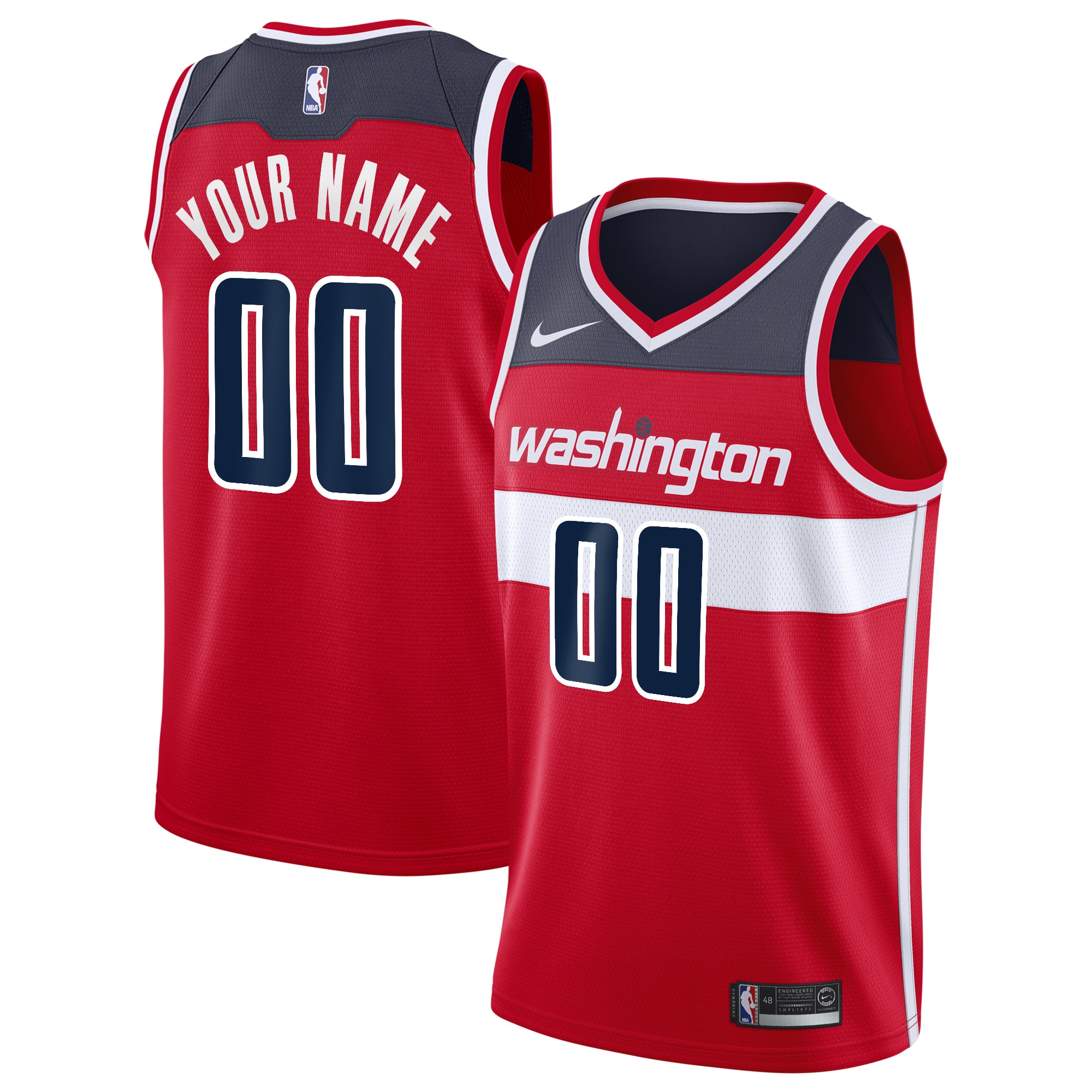 Wizards Red Custom Jersey nike - Nike Wizards Red Custom Jersey