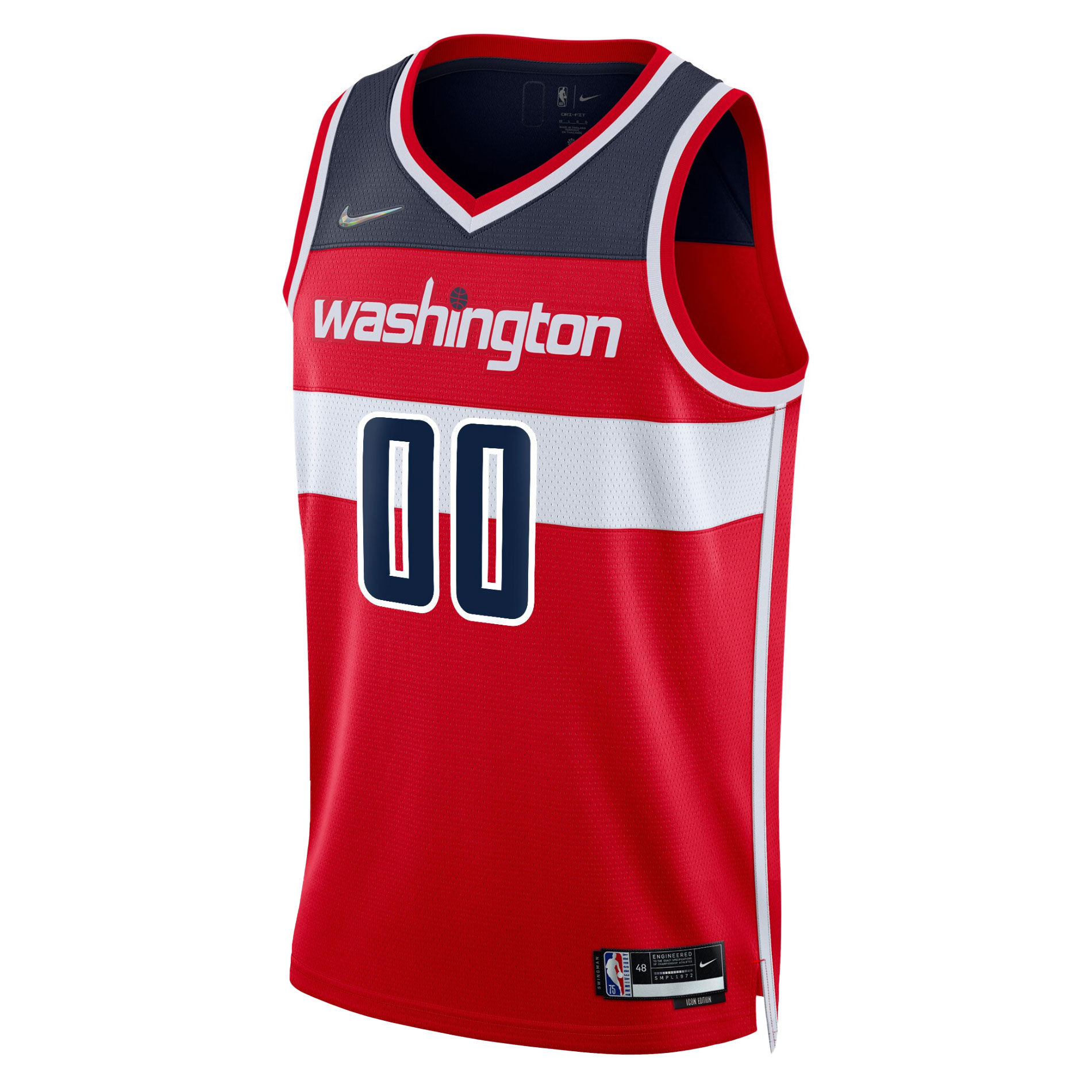 Alternative view of Wizards Red Icon Custom Jersey - Nike - Personalize It!