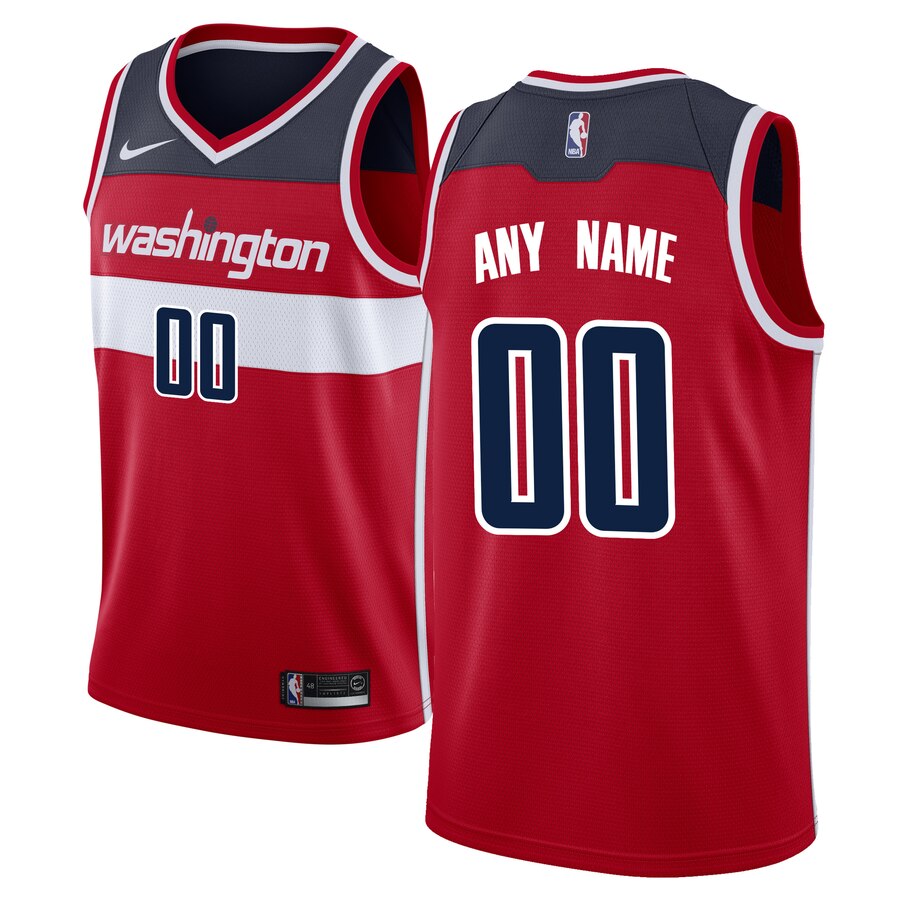 Wizards Red Jersey Customizable - Nike Wizards Red Jersey - Icon