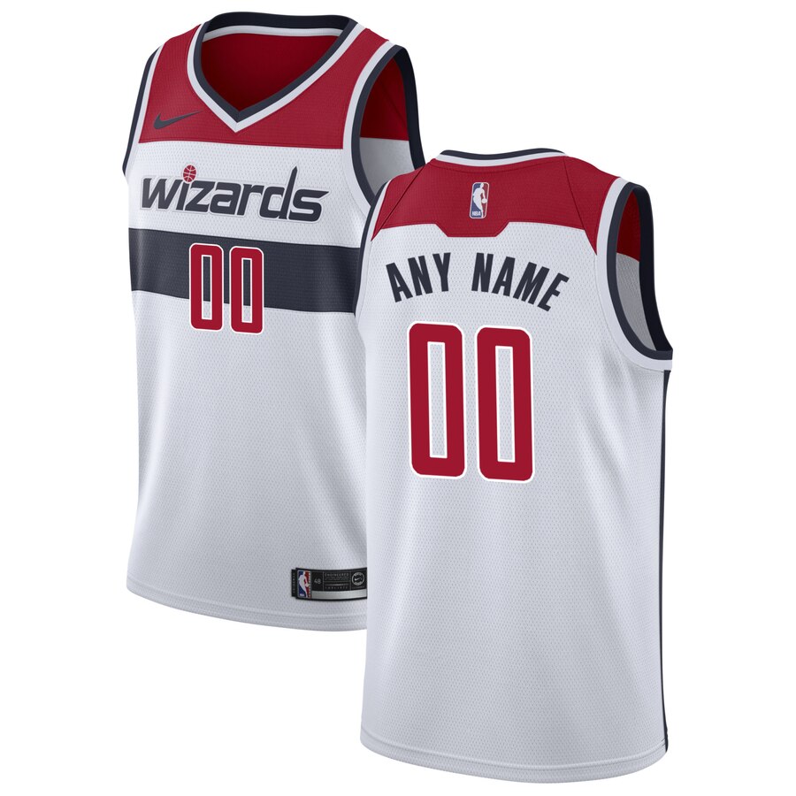 Wizards White Custom Jersey nike - Nike Wizards White Jersey