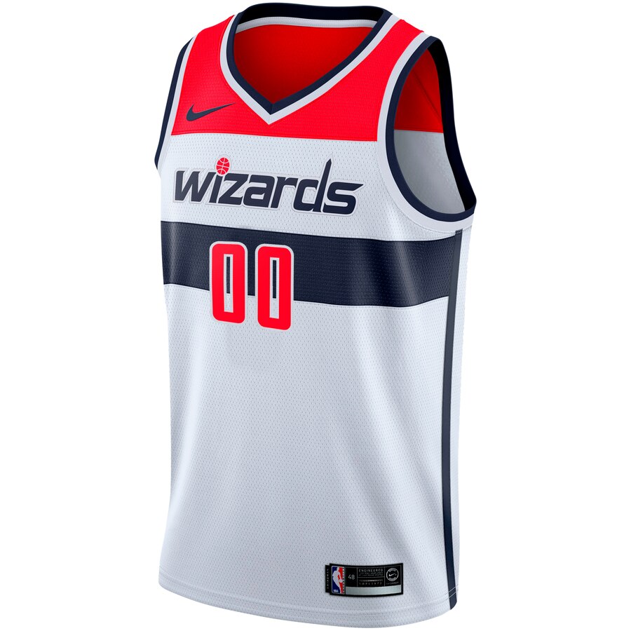 Alternative view of Wizards White Customizable Jersey - Nike Wizards White Jersey
