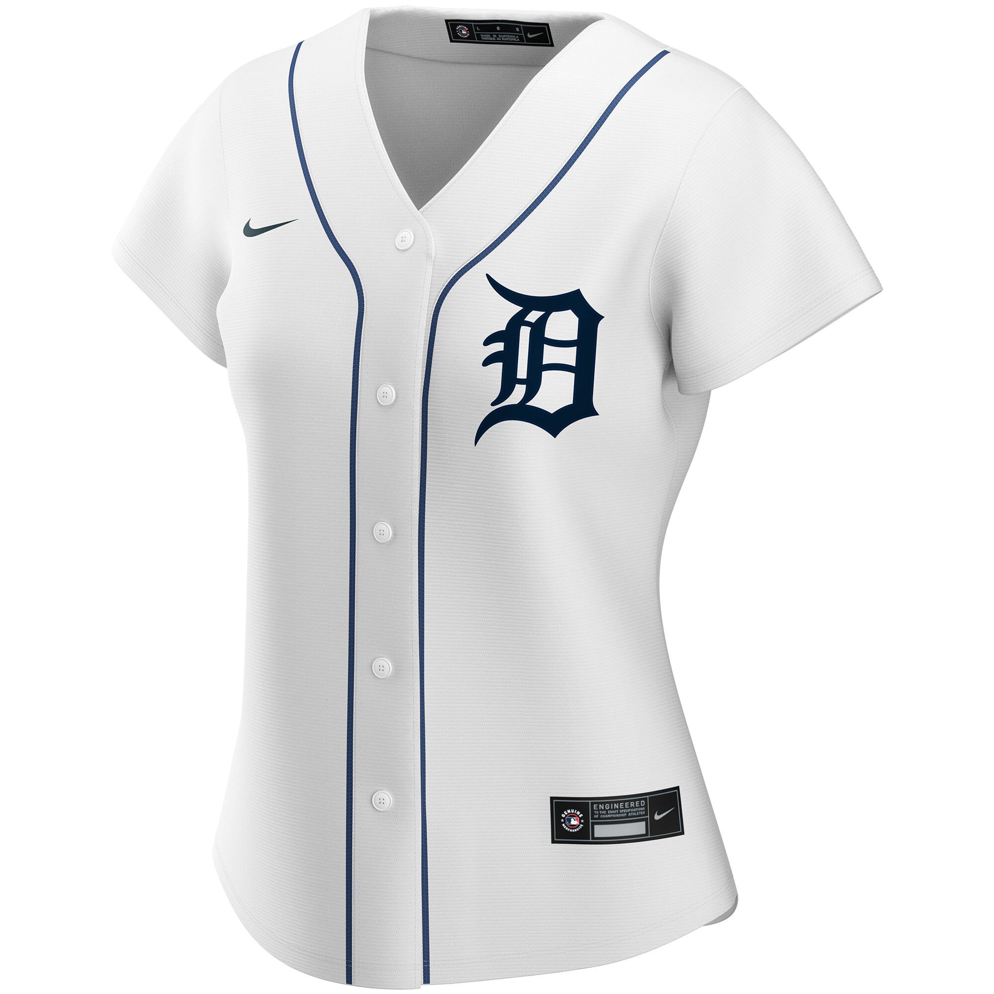 Alternative view of Women’s Marlins Custom Jersey - Nike - White & Navy
