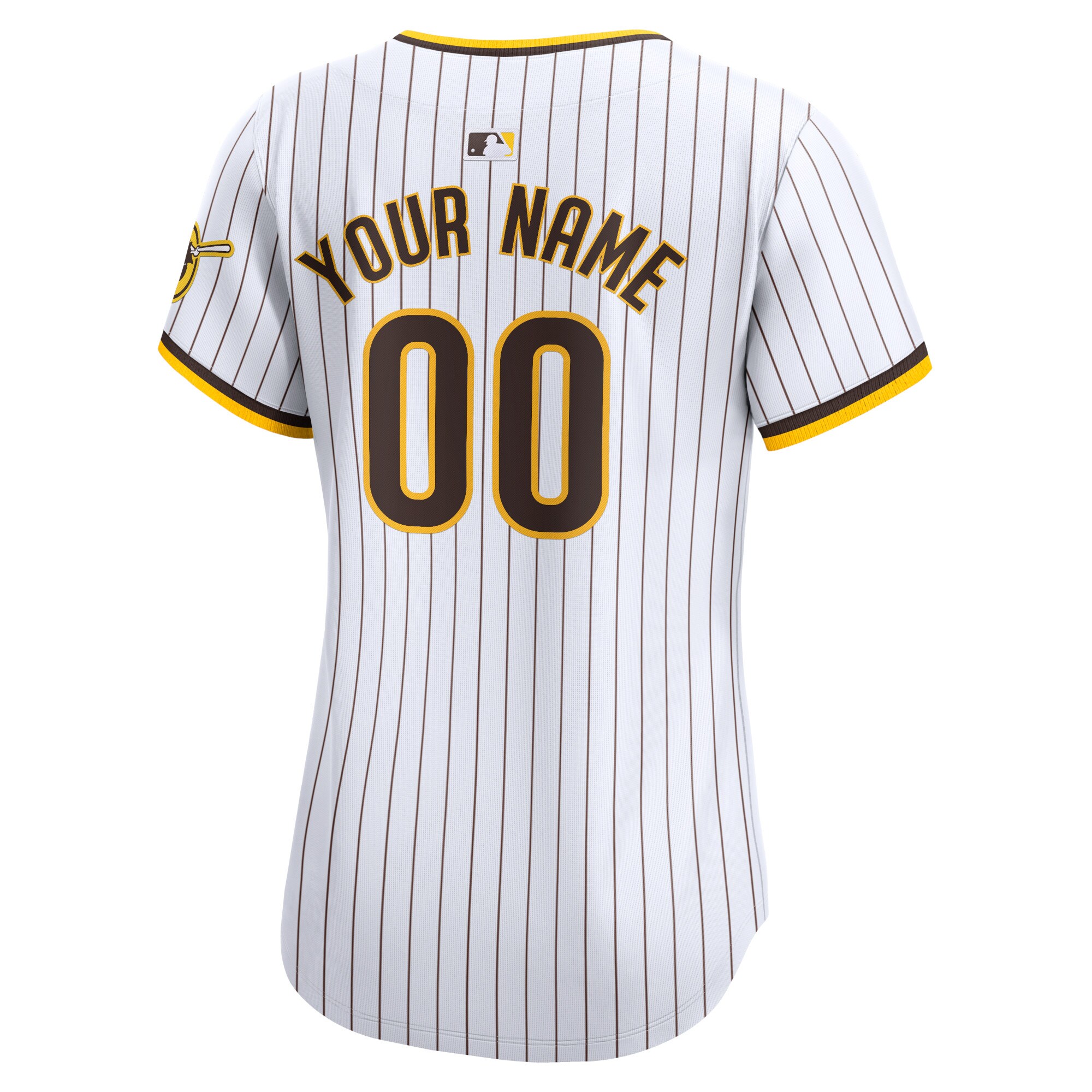 Alternative view of women Nike Padres Pinstripe Jersey - Nike Women’s Padres Pinstripe