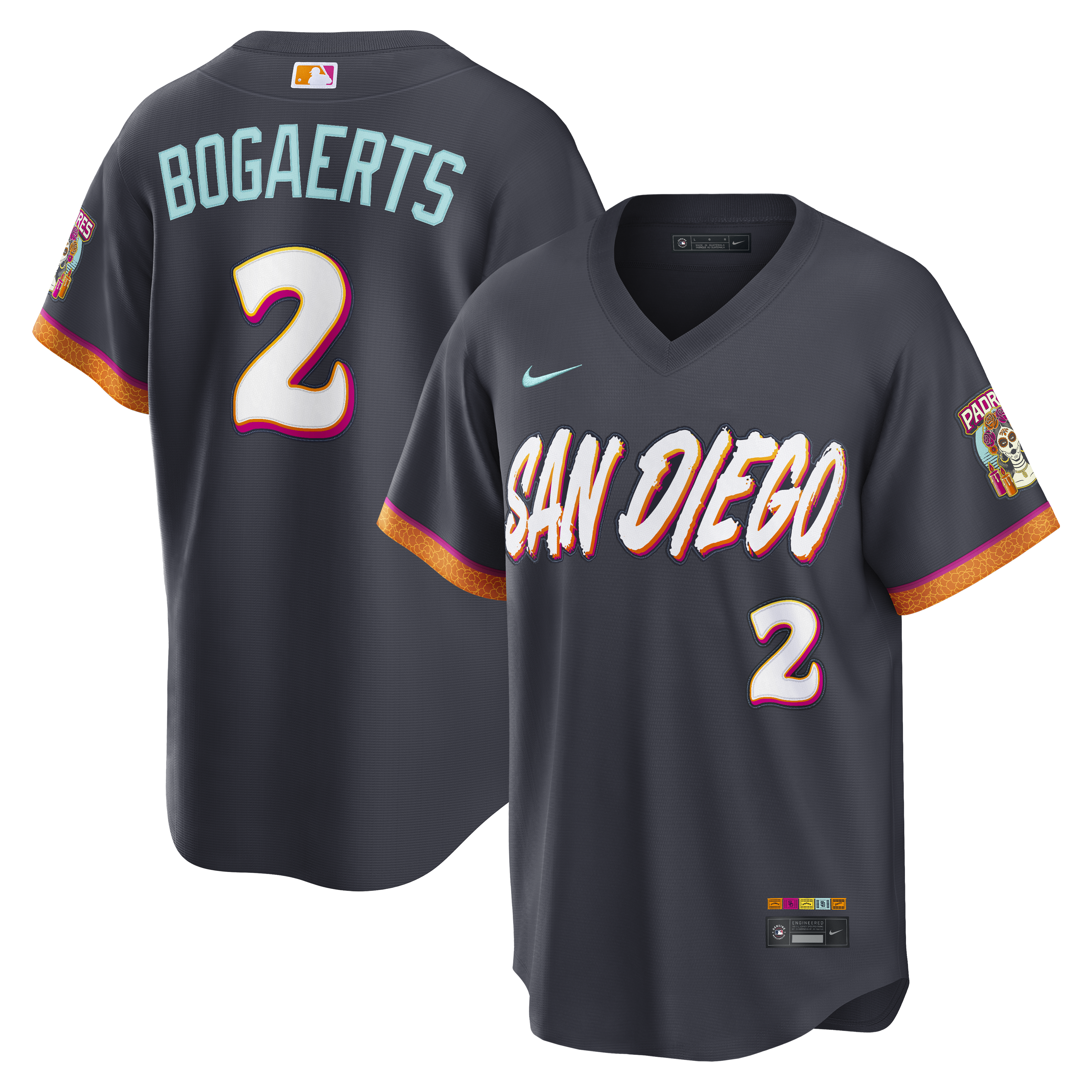 Xander Bogaerts San Diego Padres 2026 City Connect Stadium Jersey - Obsidian