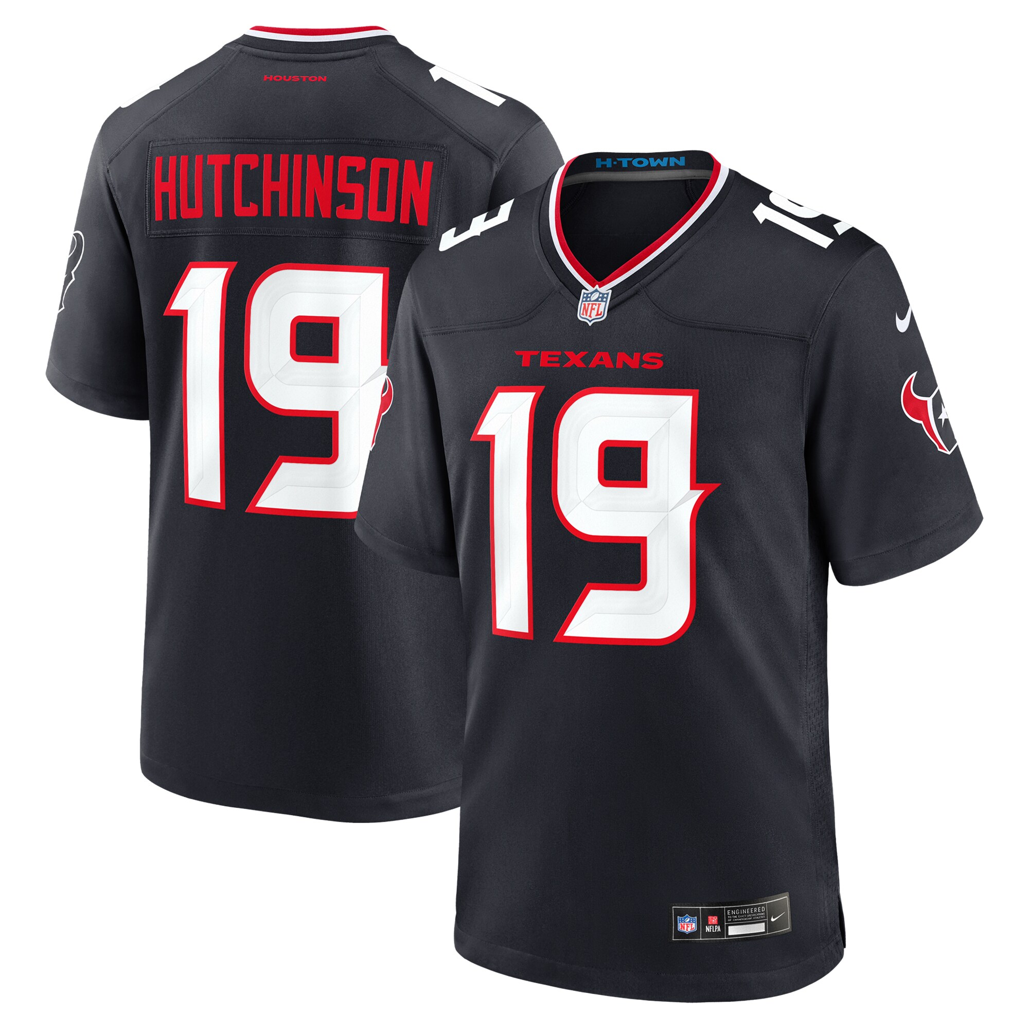 Xavier Hutchinson Houston Texans Team Game Jersey - Navy