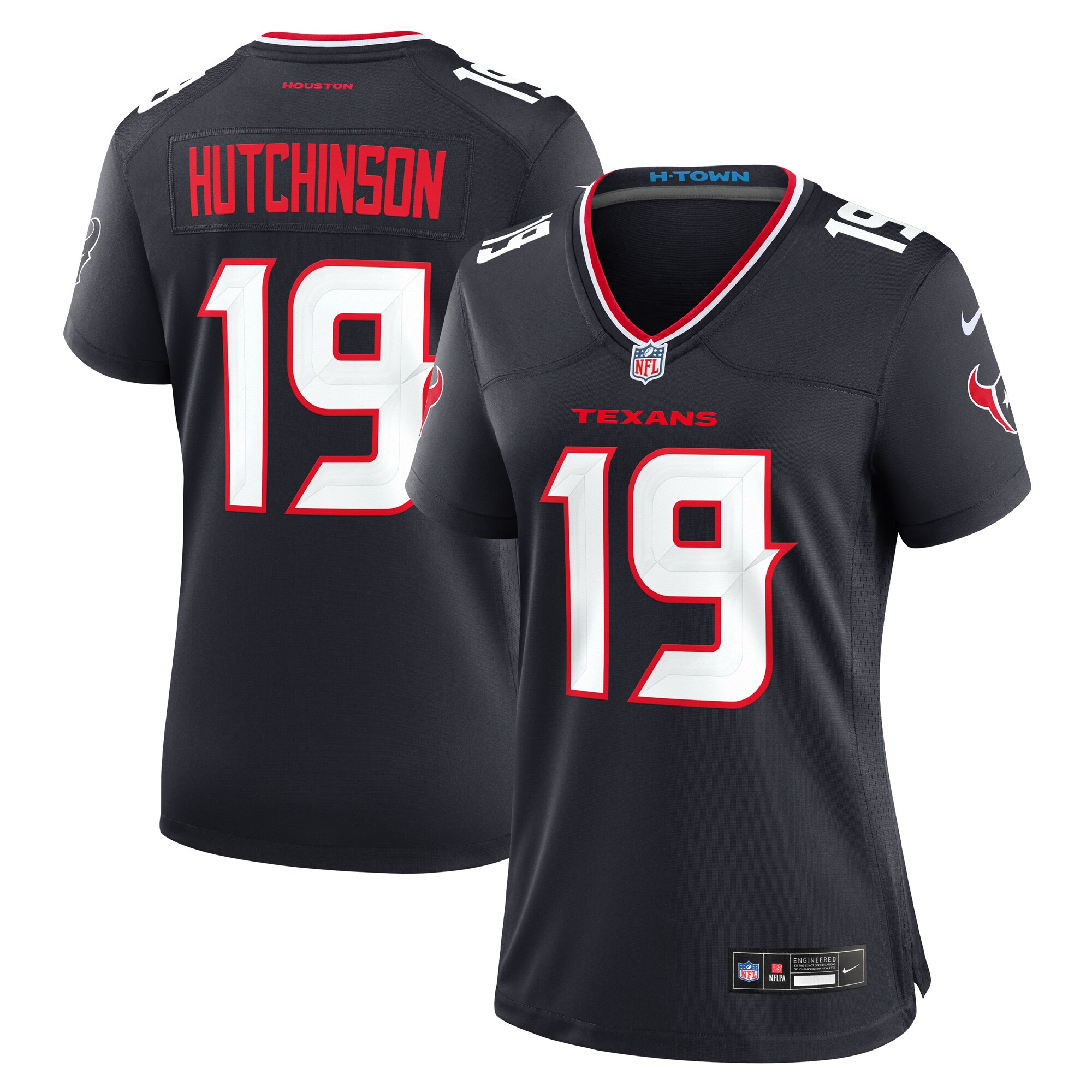Xavier Hutchinson Houston Texans Women's Team Game Jersey - Navy