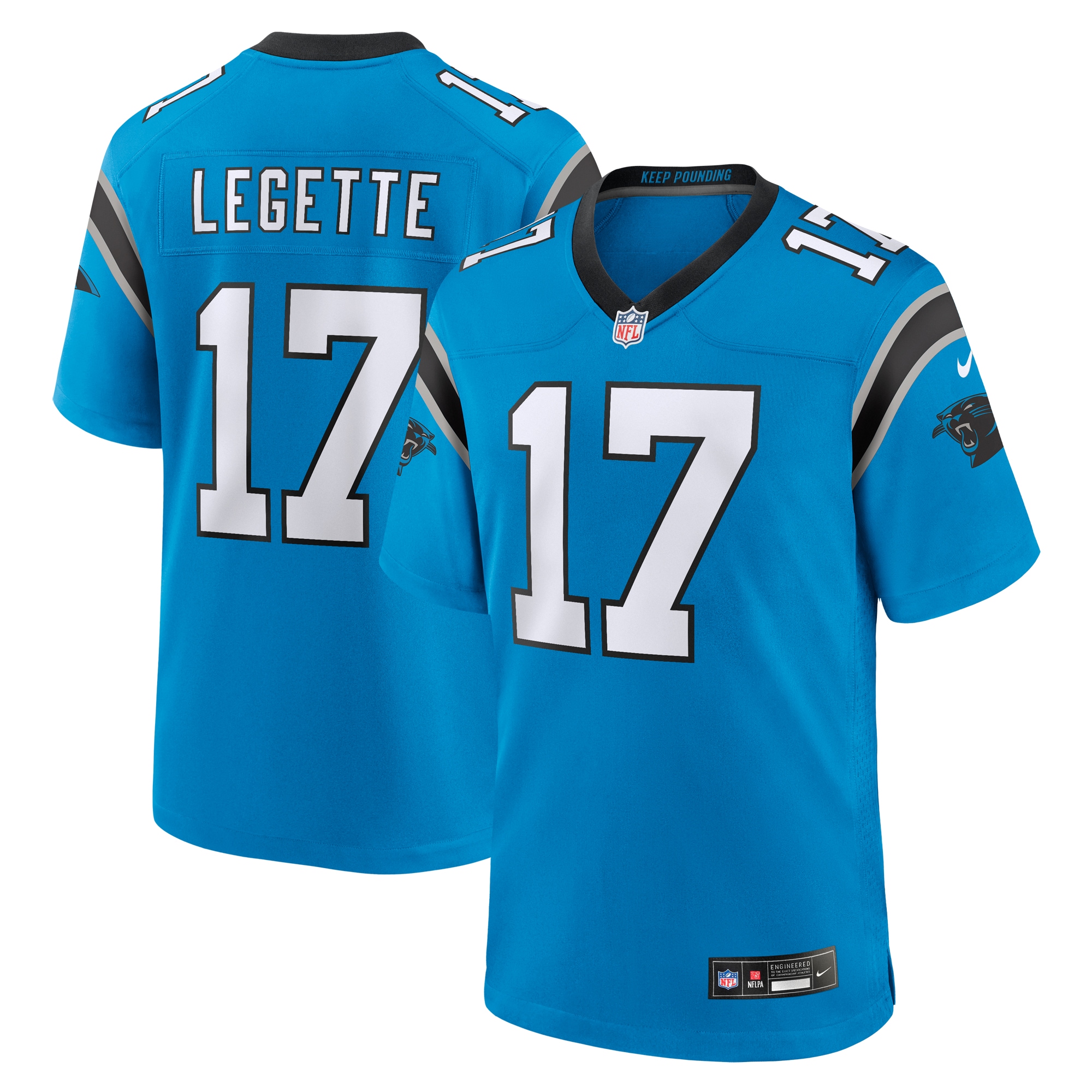 Xavier Legette Carolina Panthers Alternate Game Jersey