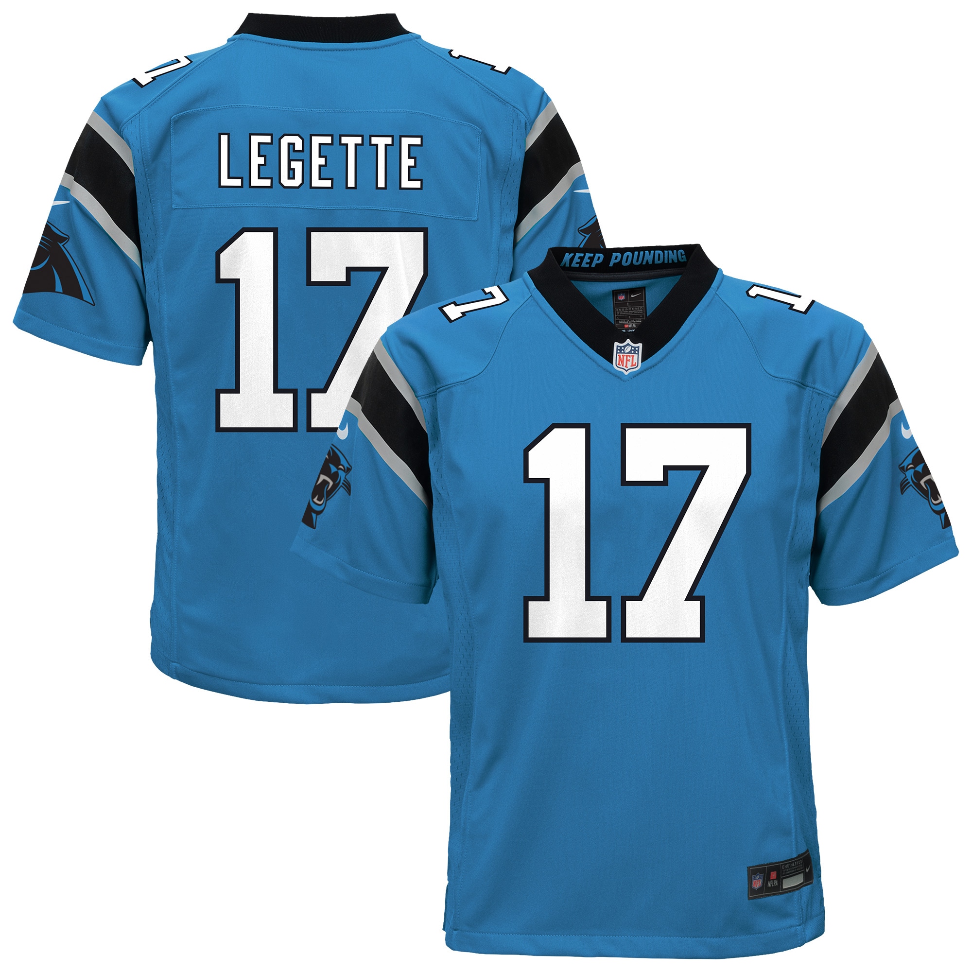 Xavier Legette Carolina Panthers Youth Alternate Game Jersey