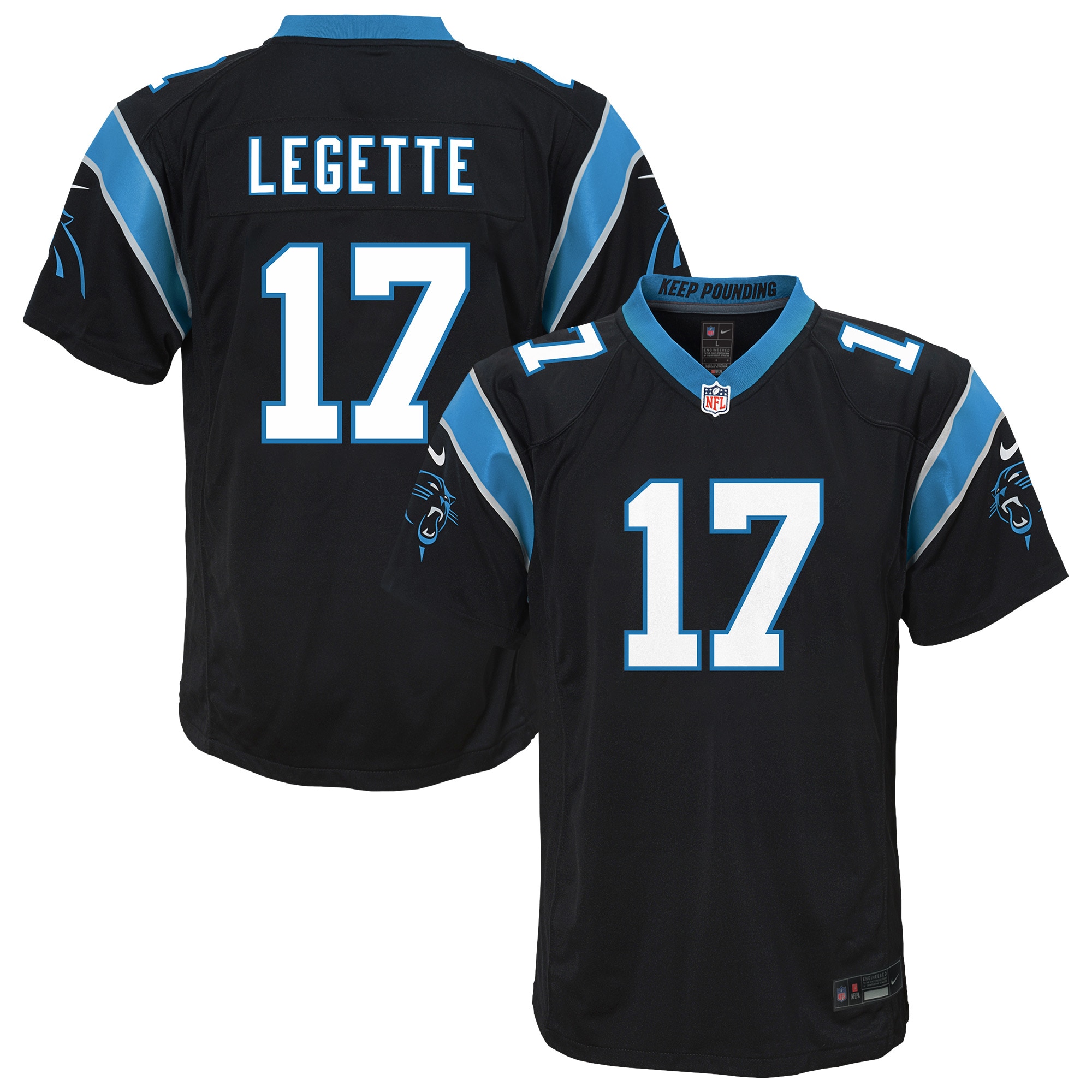Xavier Legette Carolina Panthers Youth Team Game Jersey
