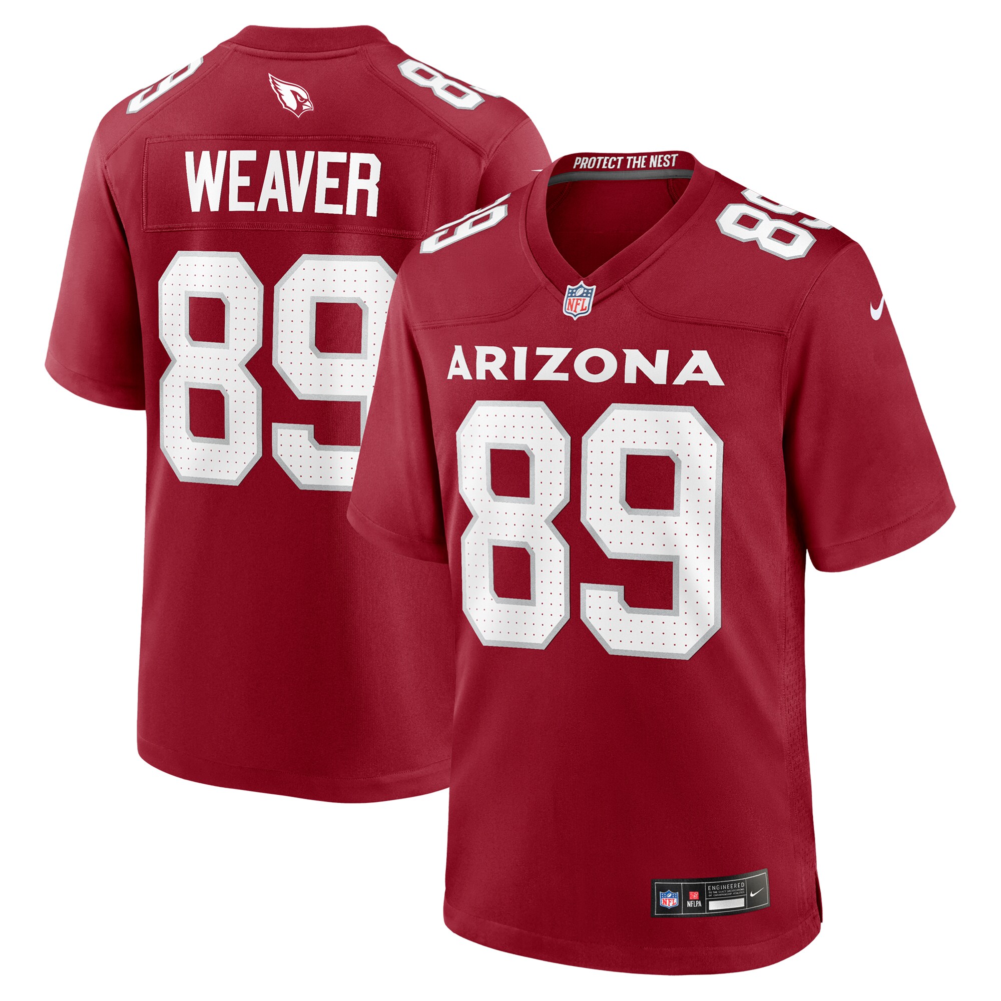 Xavier Weaver Arizona Cardinals Team Game Jersey - Cardinal