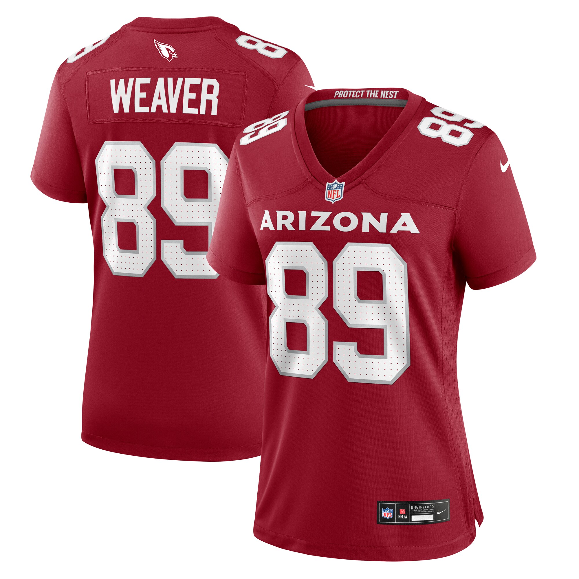 Xavier Weaver Arizona Cardinals Women's Game Jersey - Cardinal