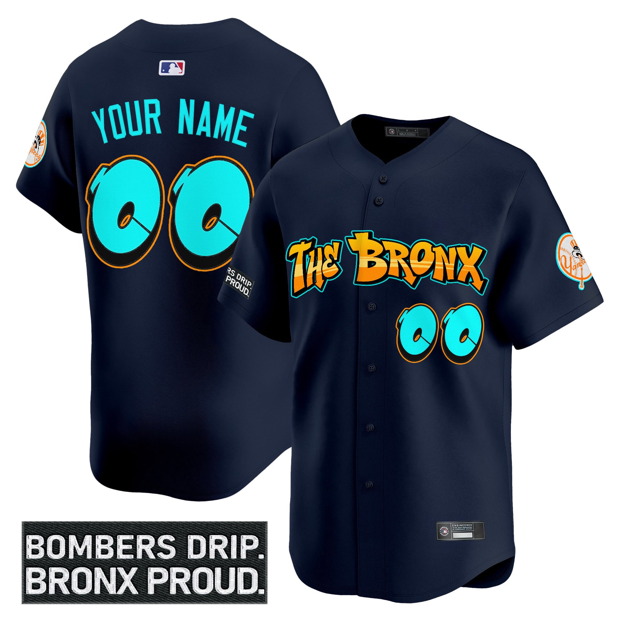 Alternative view of Yankees Bronx Custom Jersey - Yankees ‘The Bronx’ Custom Jersey