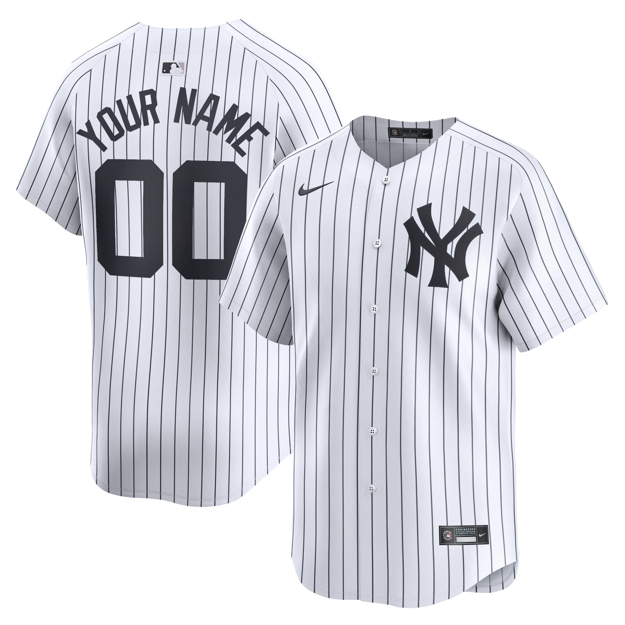 Yankees Custom Pinstripe Jersey - Nike - Personalized MLB