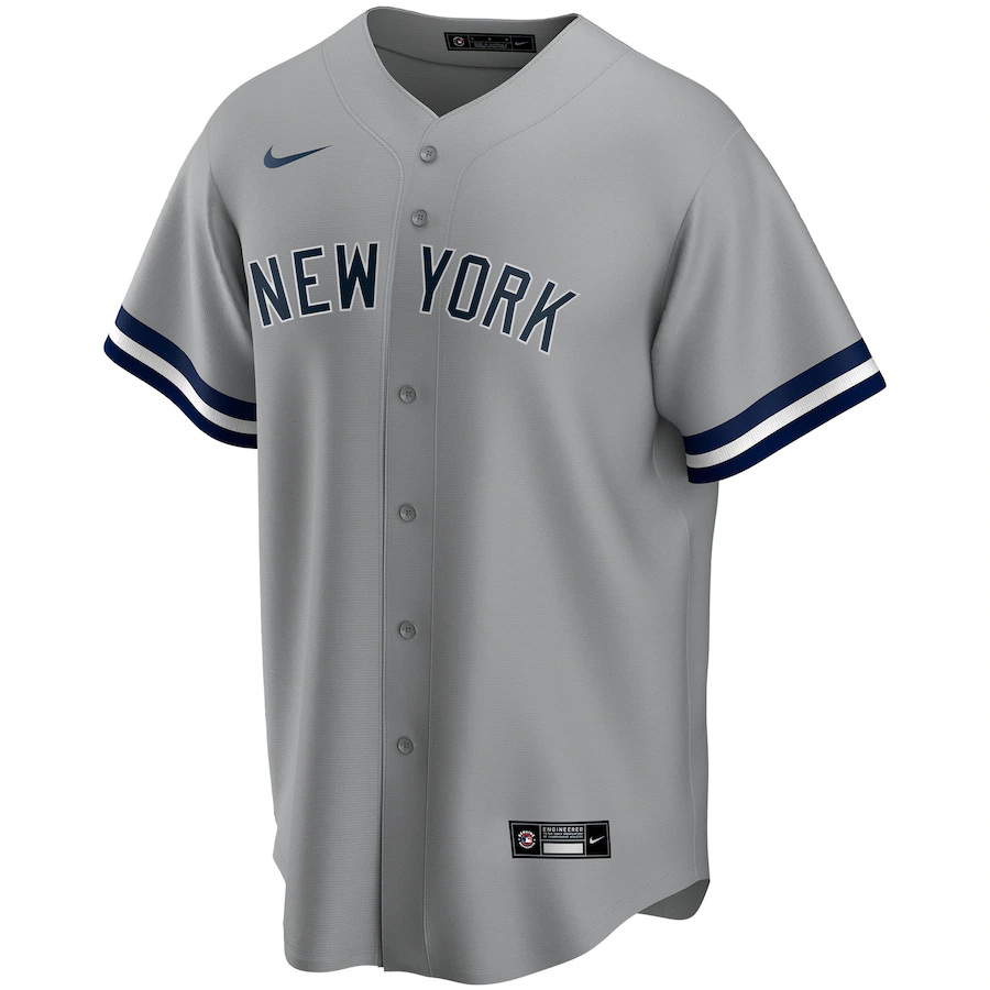 Alternative view of Yankees Gray Custom Jersey nike - Yankees Gray Custom Jersey - Nike