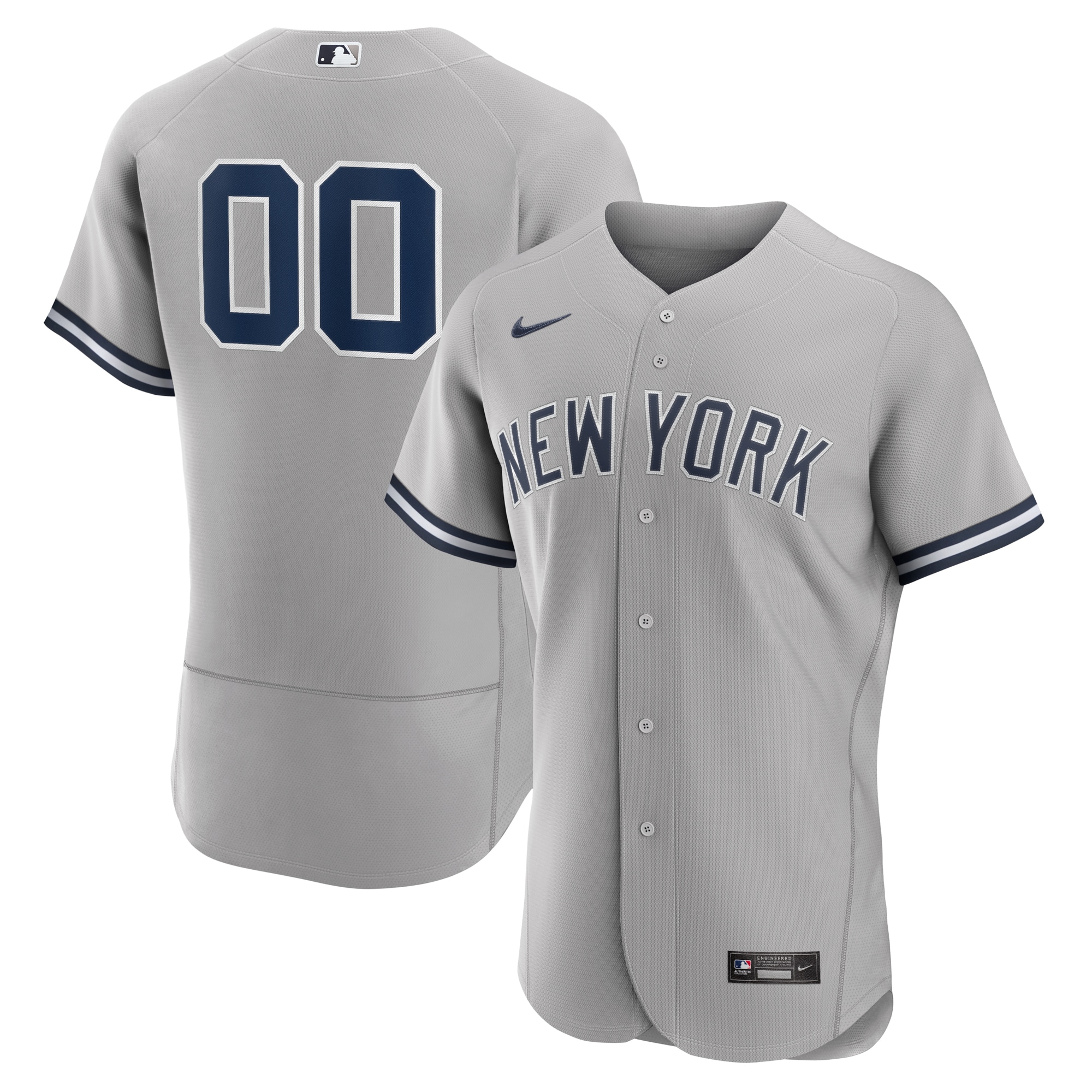 Yankees Gray Road Jersey nike authentic - Nike Yankees Gray Road
