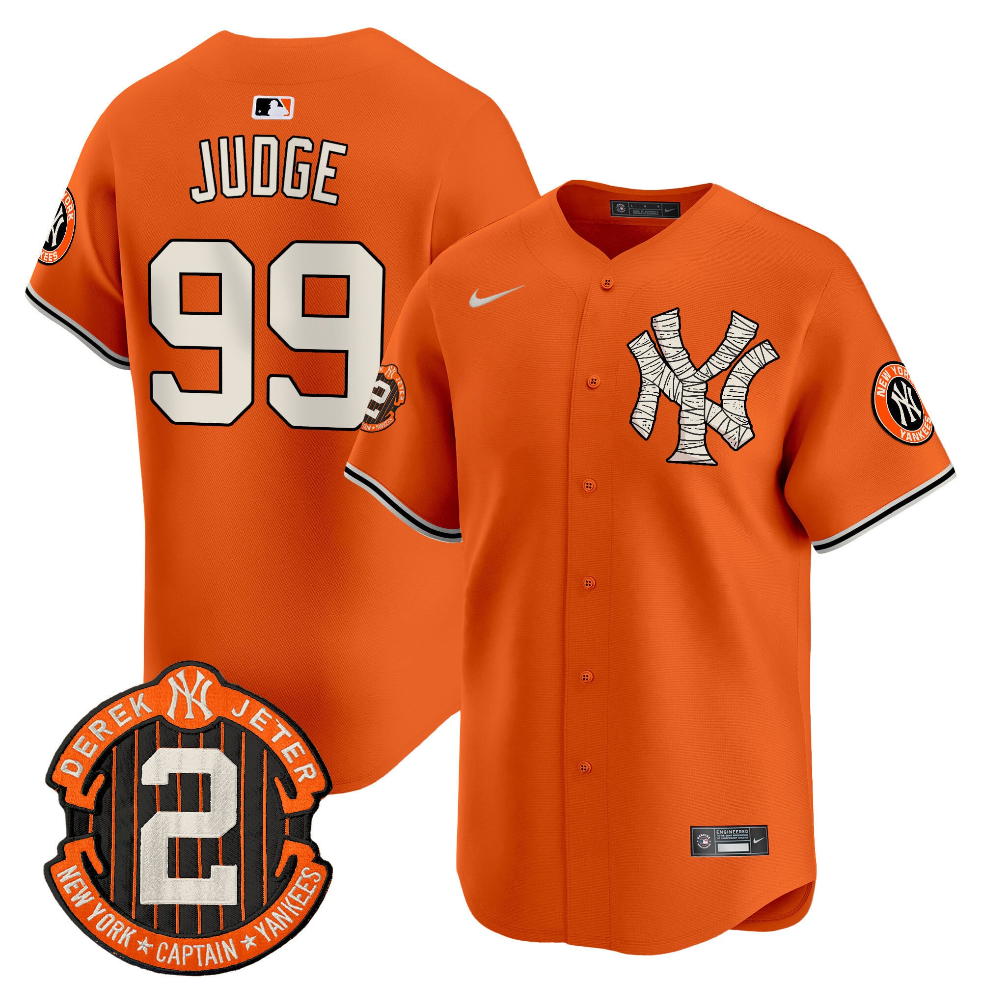 Yankees Judge Halloween Jersey - Nike - Orange Edition
