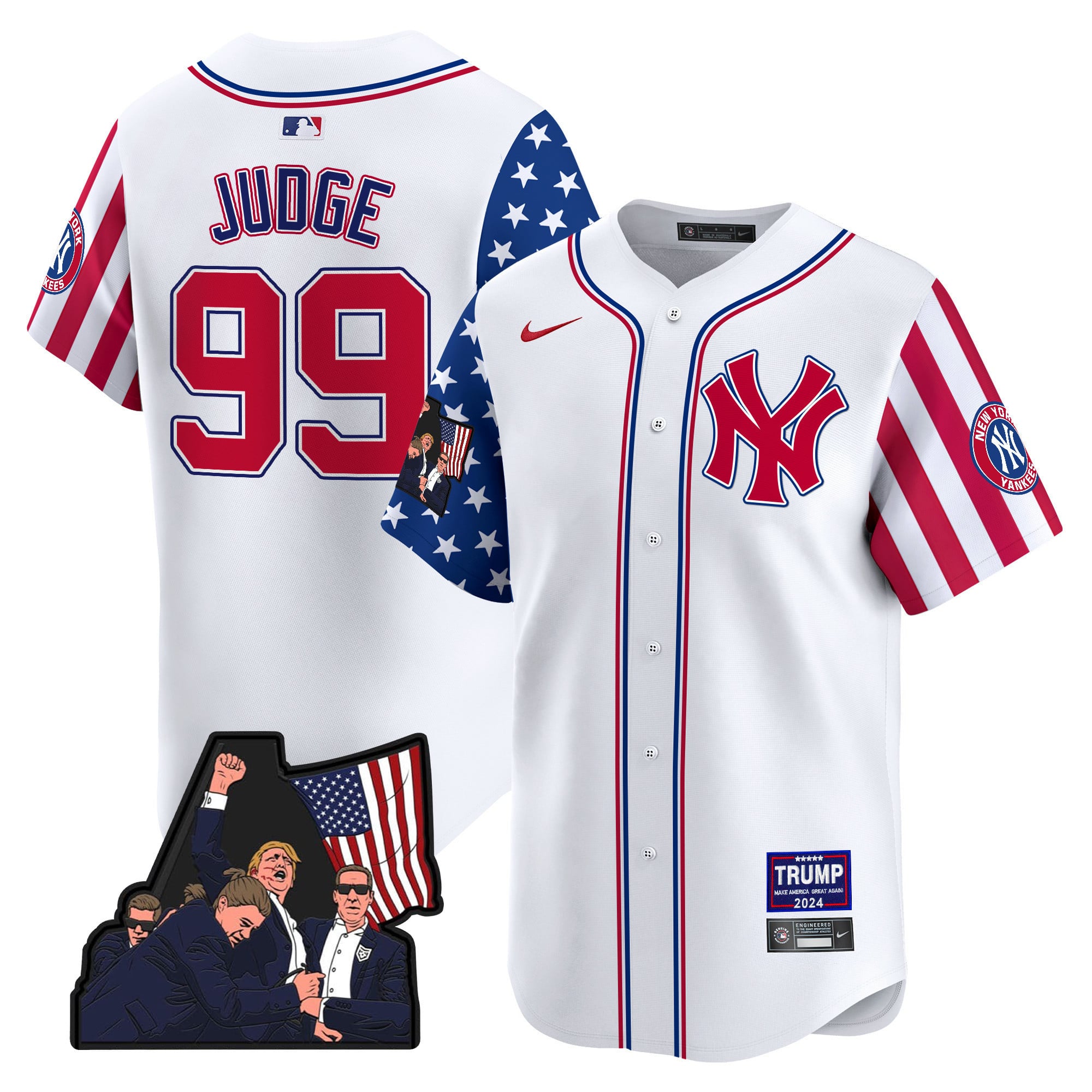 Yankees Judge Trump 2024 Jersey - Nike Yankees Judge 99 Trump 2024