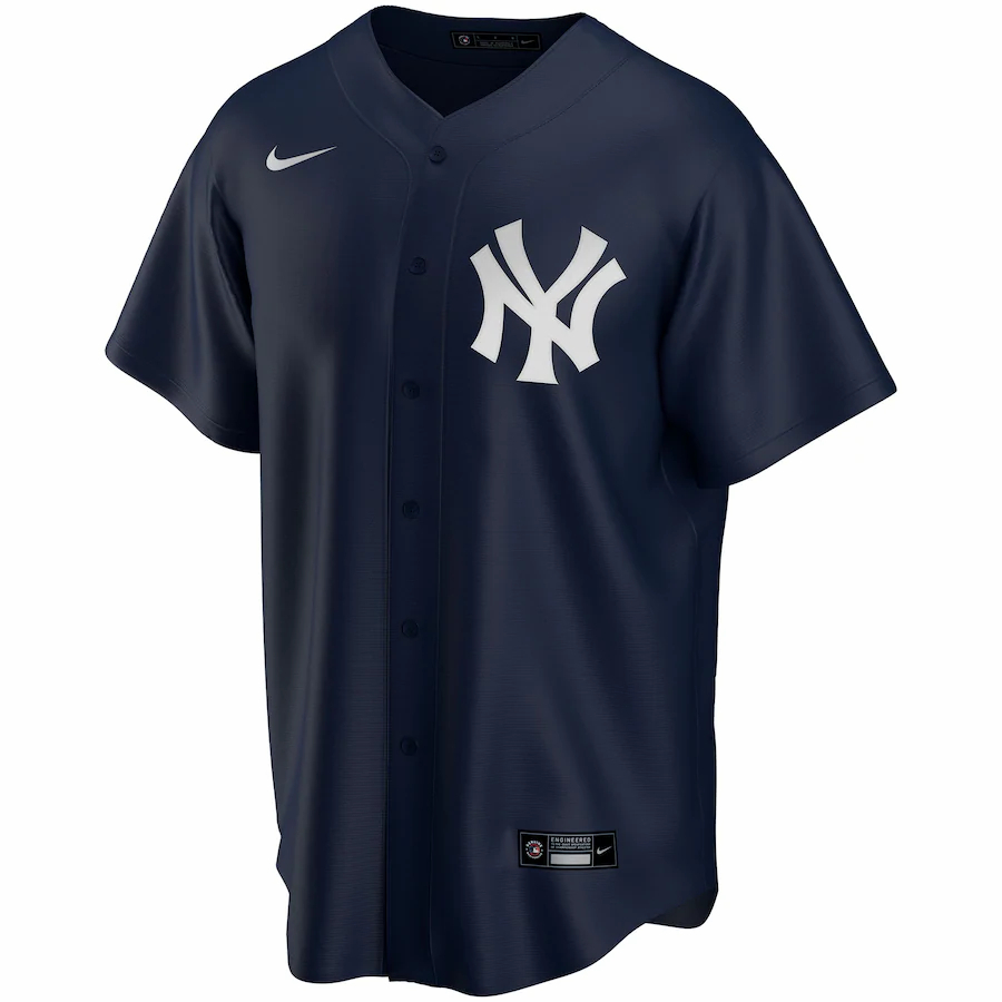 Alternative view of Yankees Navy Custom Jersey - Nike - Personalized MLB