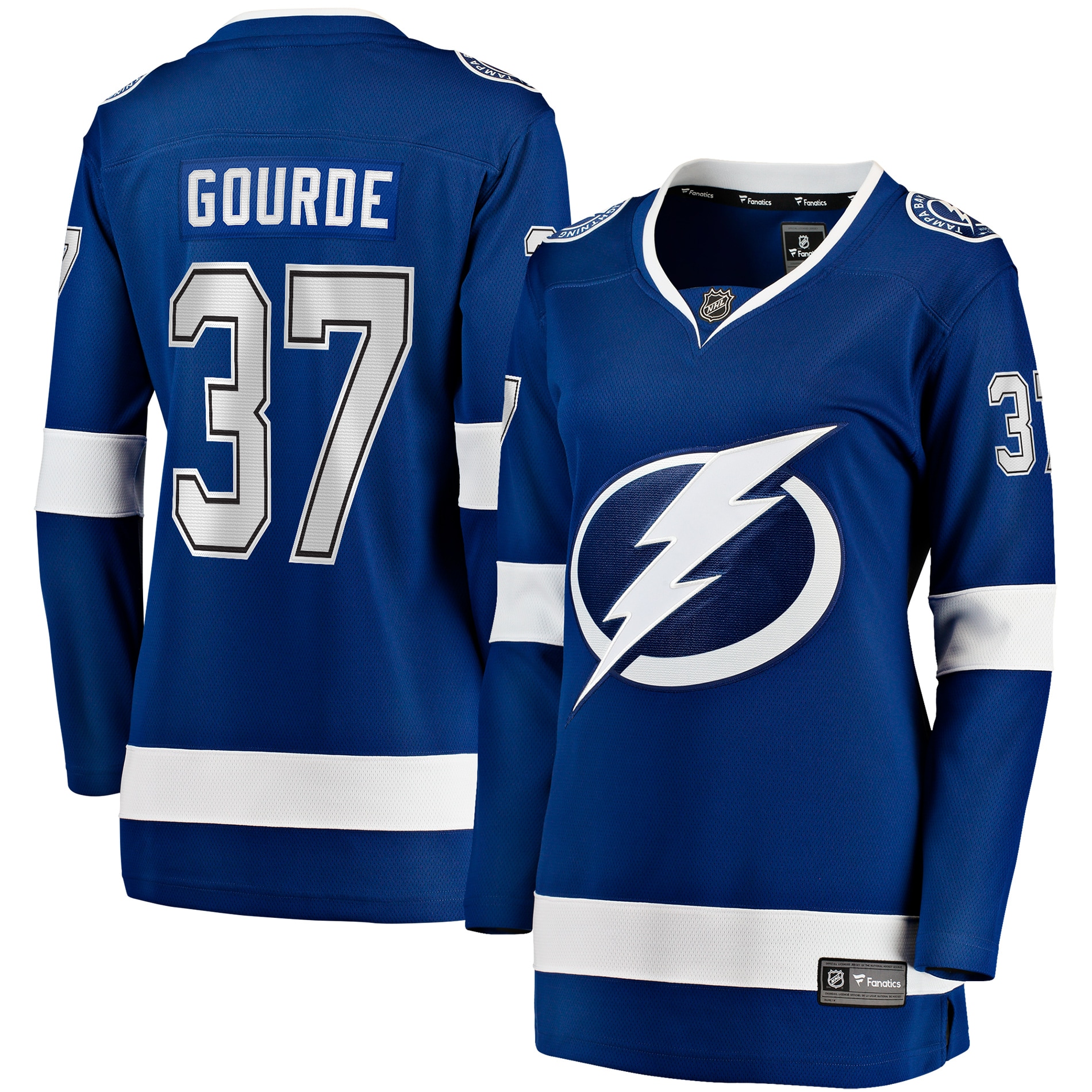 Yanni Gourde Tampa Bay Lightning Fanatics Women's Home Breakaway Player Jersey - Blue