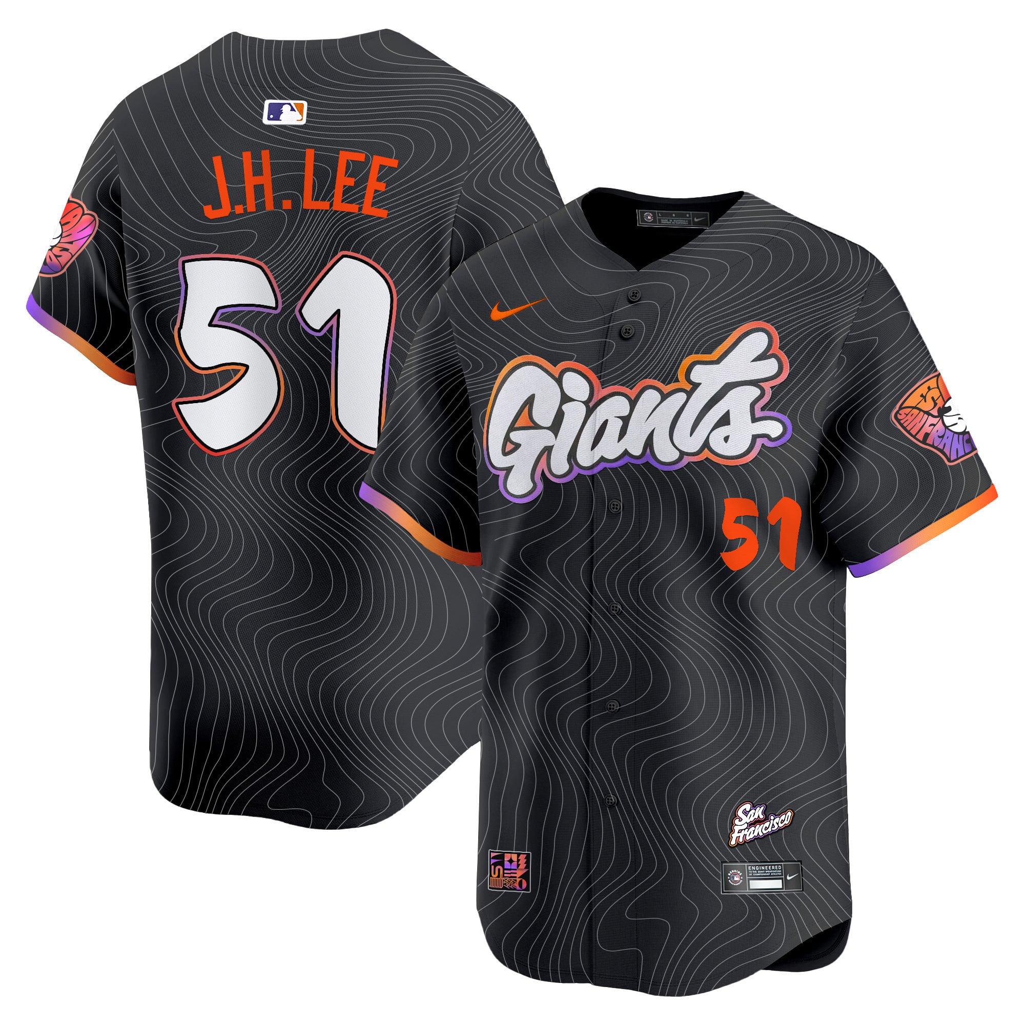 Alternative view of Yastrzemski Giants City Connect Jersey - Nike - Limited Edition