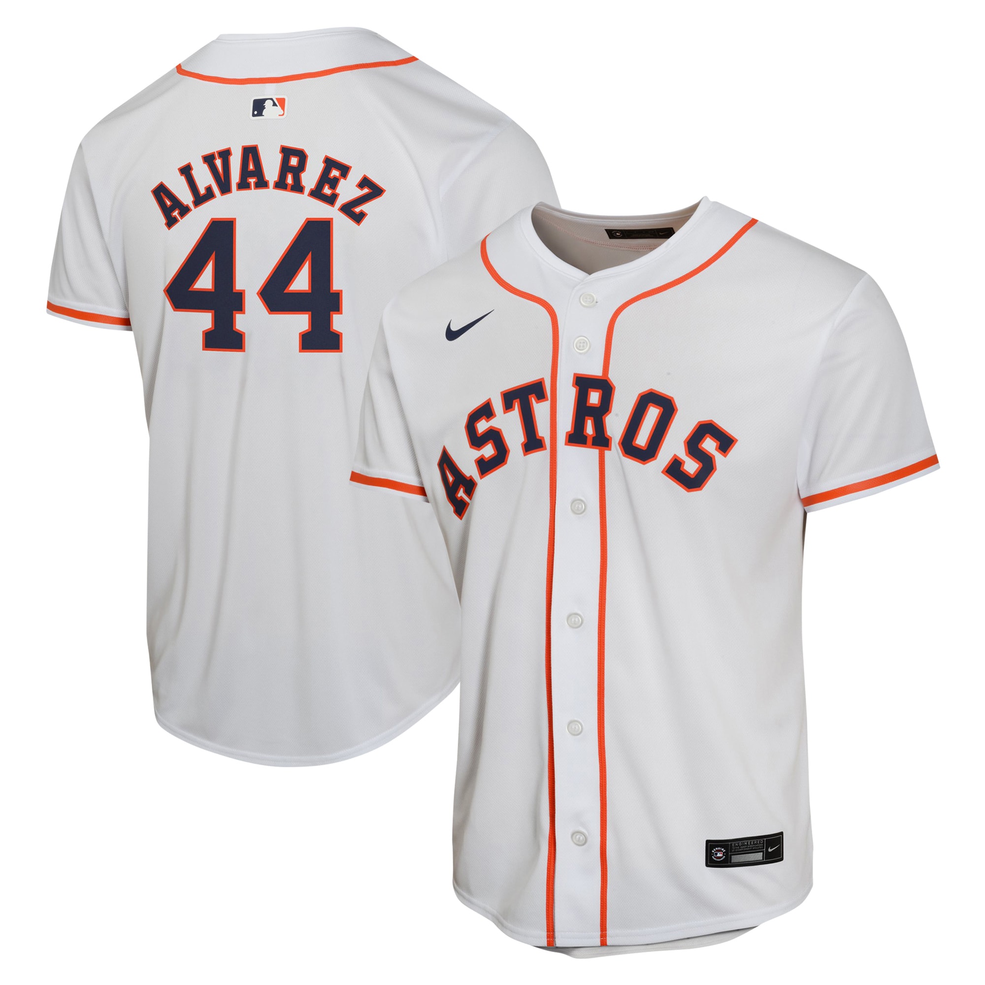 Yordan Alvarez Houston Astros Youth Home Game Player Jersey - White