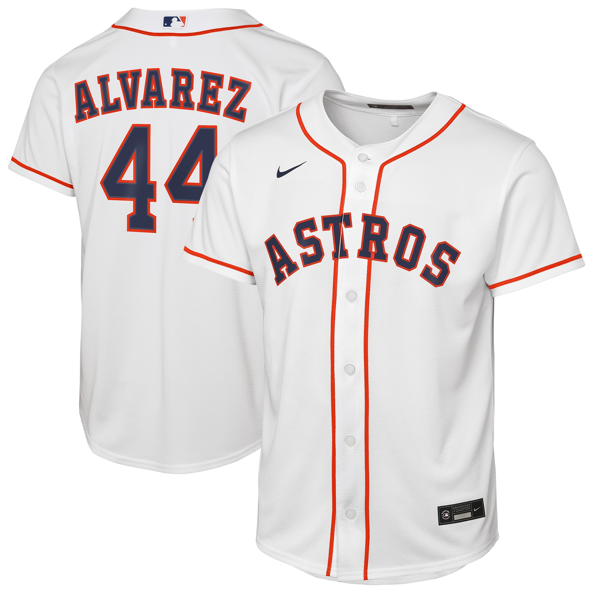 Yordan Alvarez Houston Astros Youth Home Jersey - White