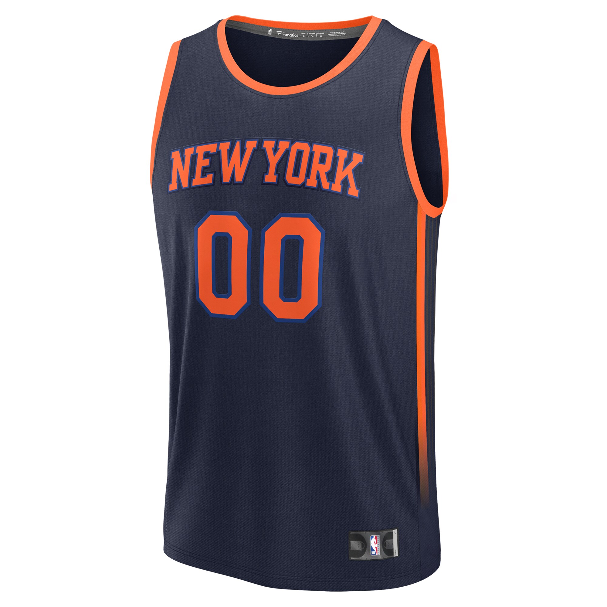 Alternative view of york Fanatics Knicks Navy Jersey - Fanatics New York Knicks Navy