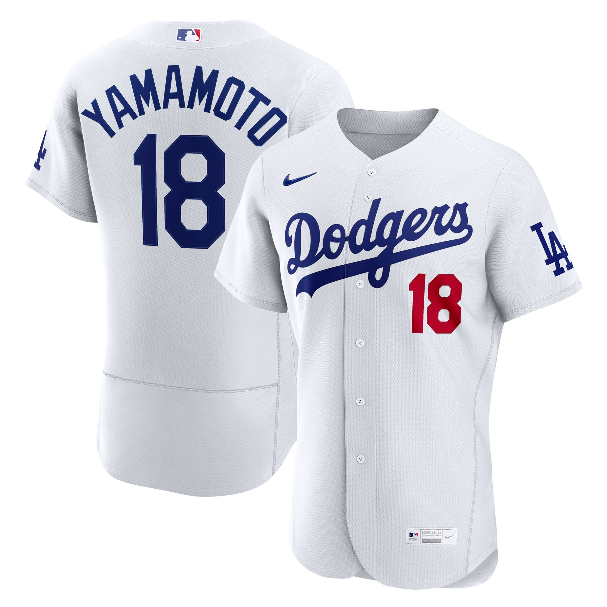 Yoshinobu Yamamoto Los Angeles Dodgers Home Jersey - White