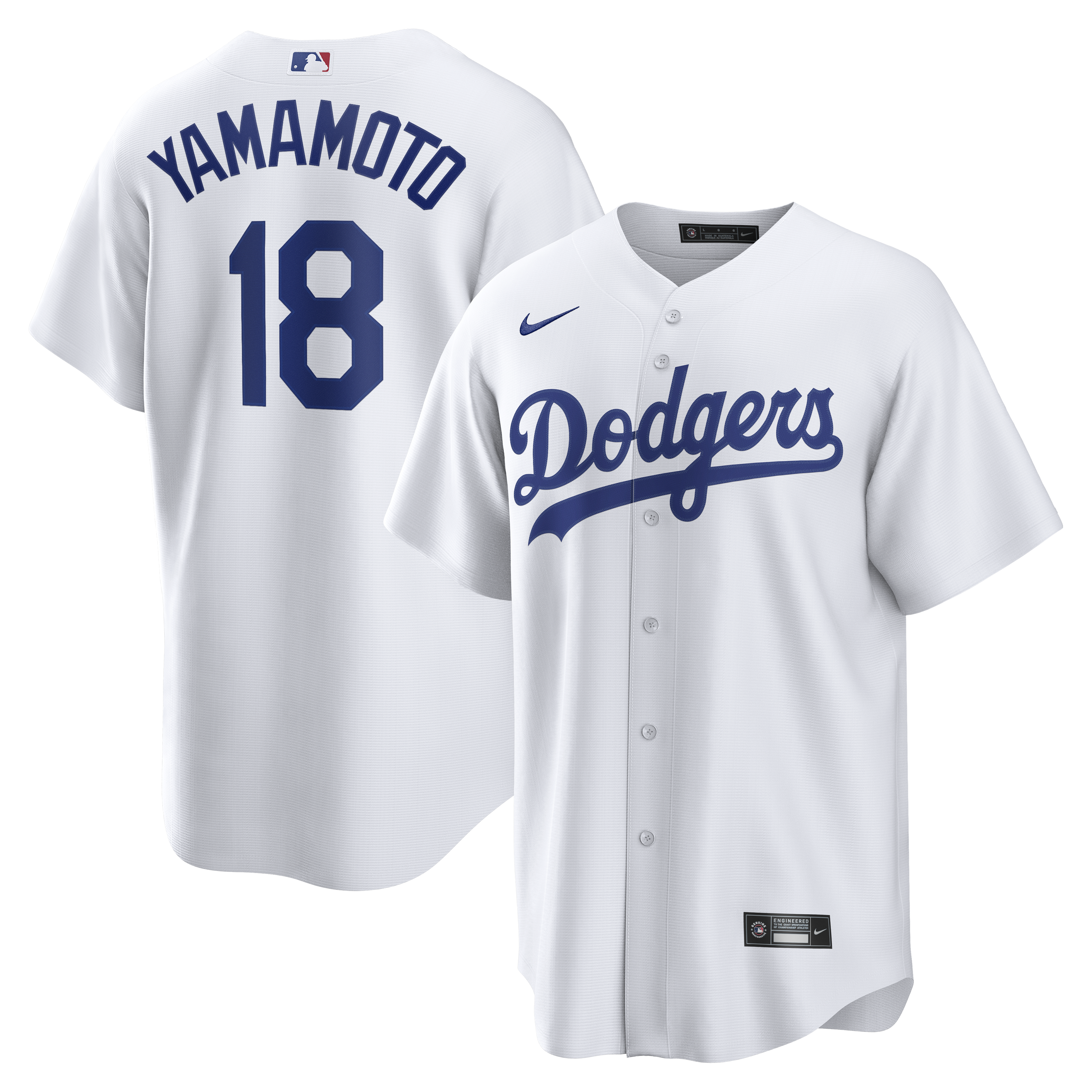 Yoshinobu Yamamoto Los Angeles Dodgers Home Jersey - White