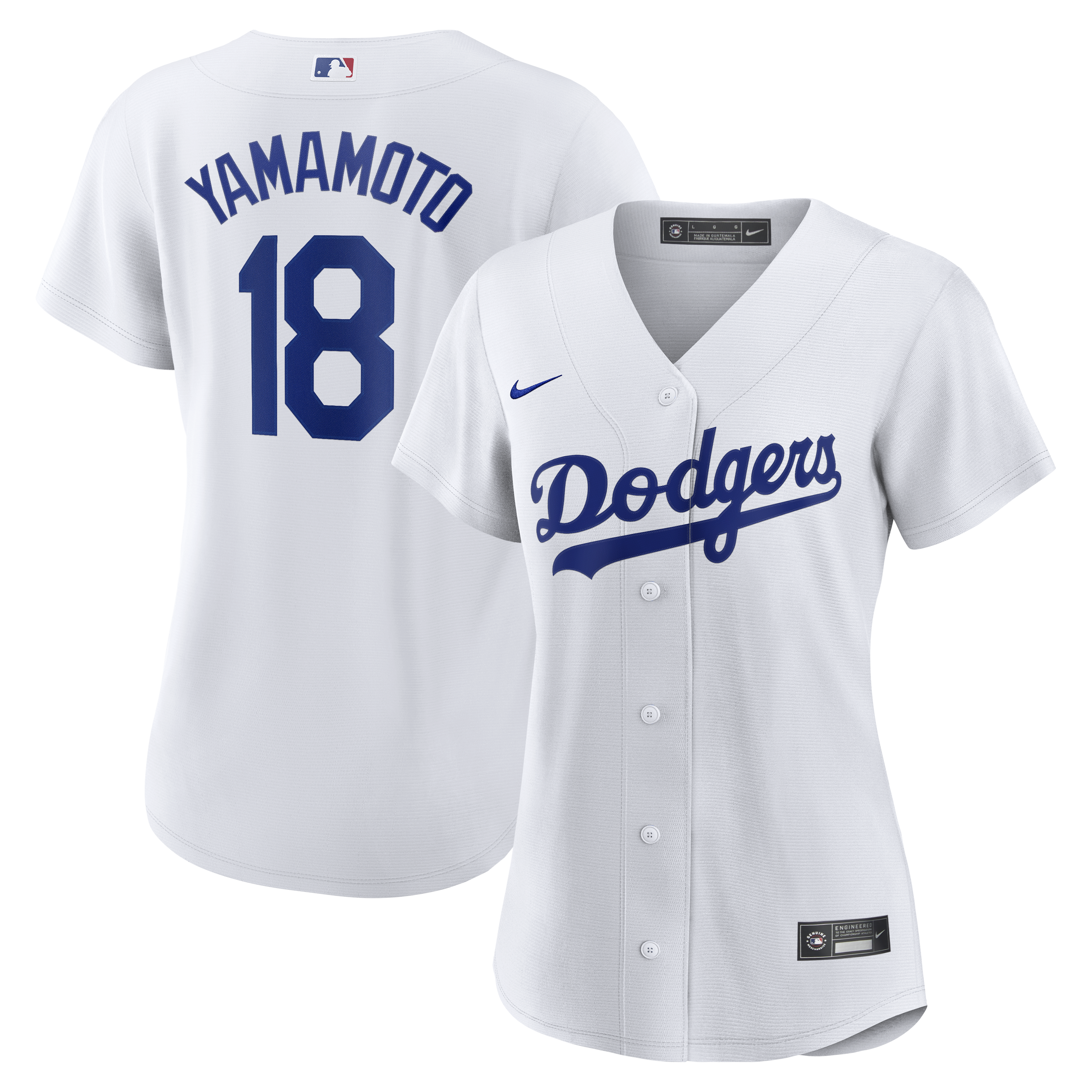 Yoshinobu Yamamoto Los Angeles Dodgers Women's Jersey - White