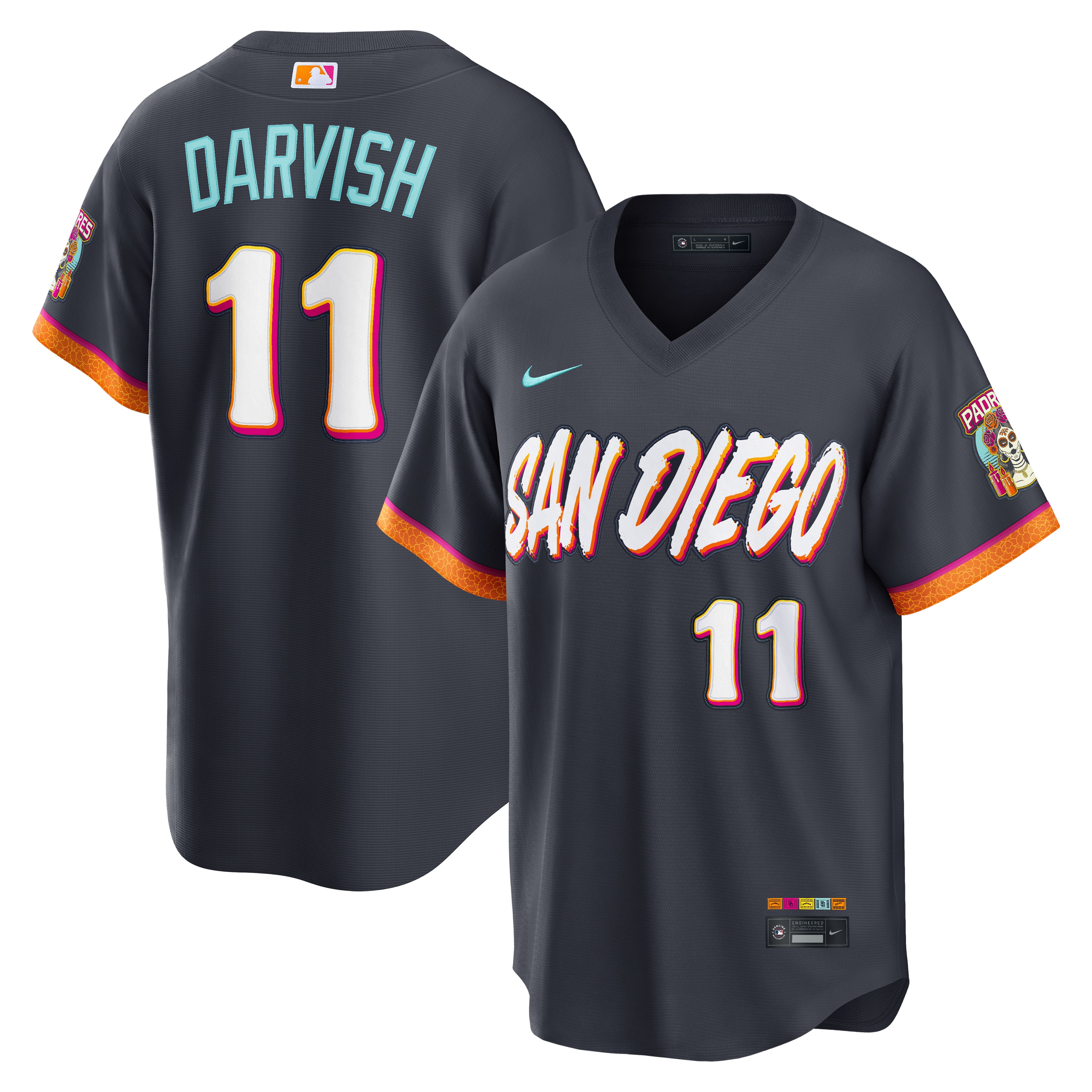 Yu Darvish San Diego Padres 2026 City Connect Stadium Jersey - Obsidian