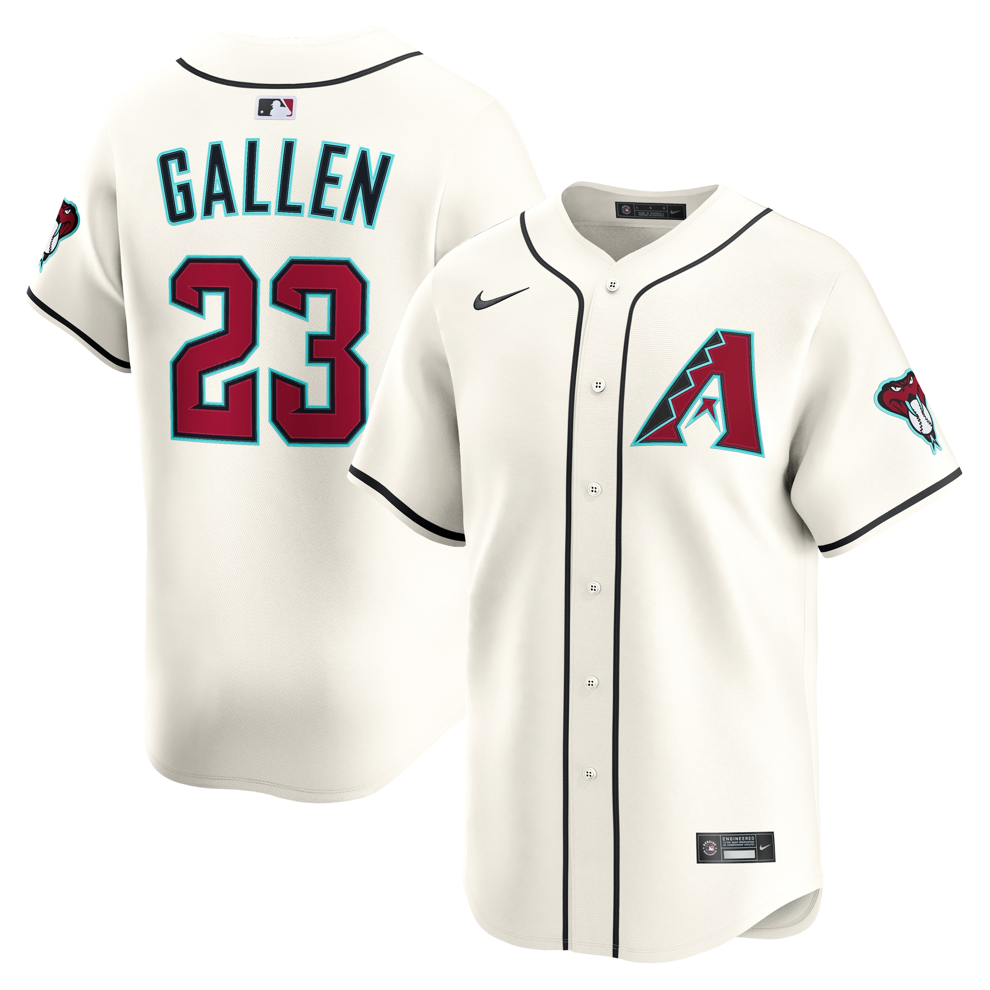 Zac Gallen Arizona Diamondbacks Home Limited Player Jersey - Cream