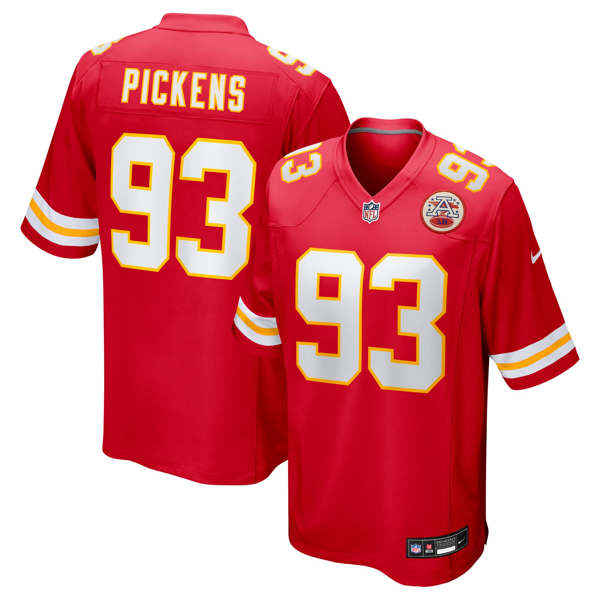 Zacch Pickens Kansas City Chiefs Team Game Jersey - Red